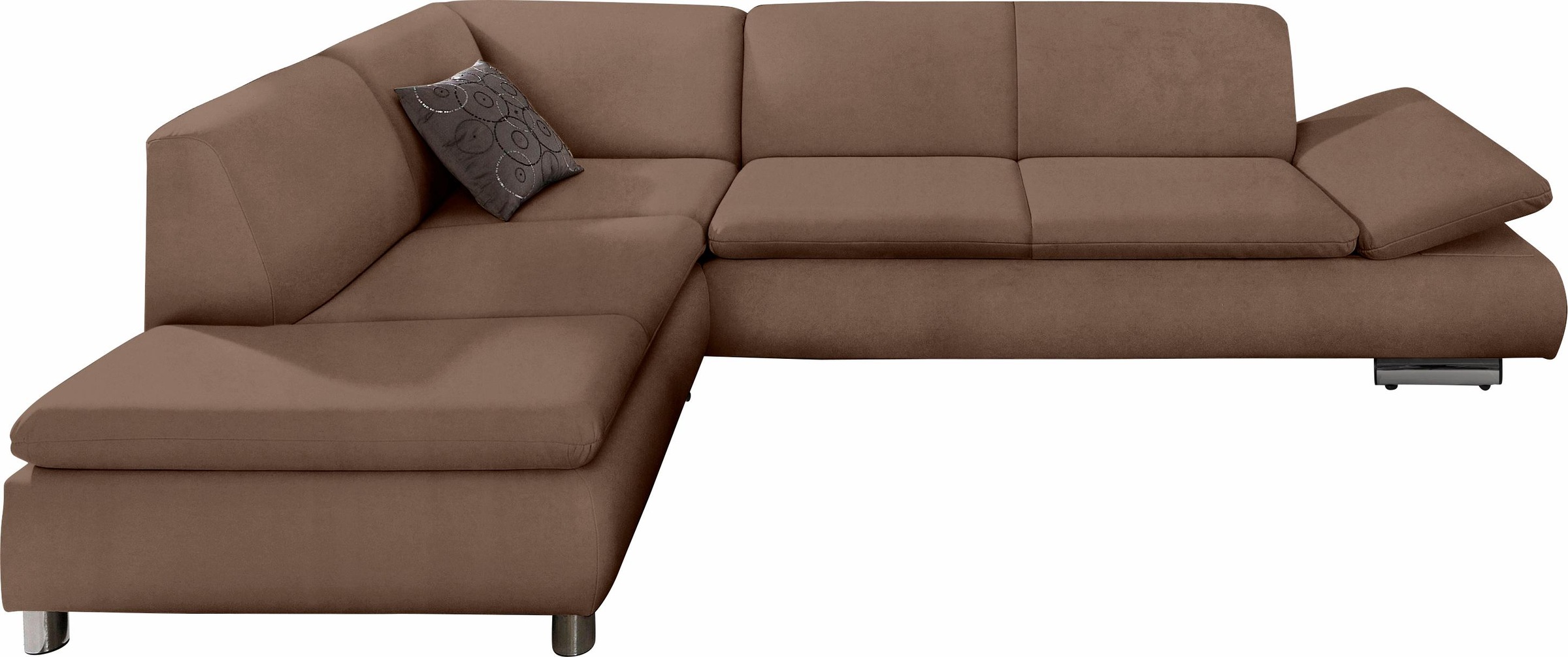 Max Winzer® Ecksofa »Toulouse modern und bequem, aktuelles Design, hoher Sitzkomfort«, mit klappbaren Armlehnen, Breite 271 cm