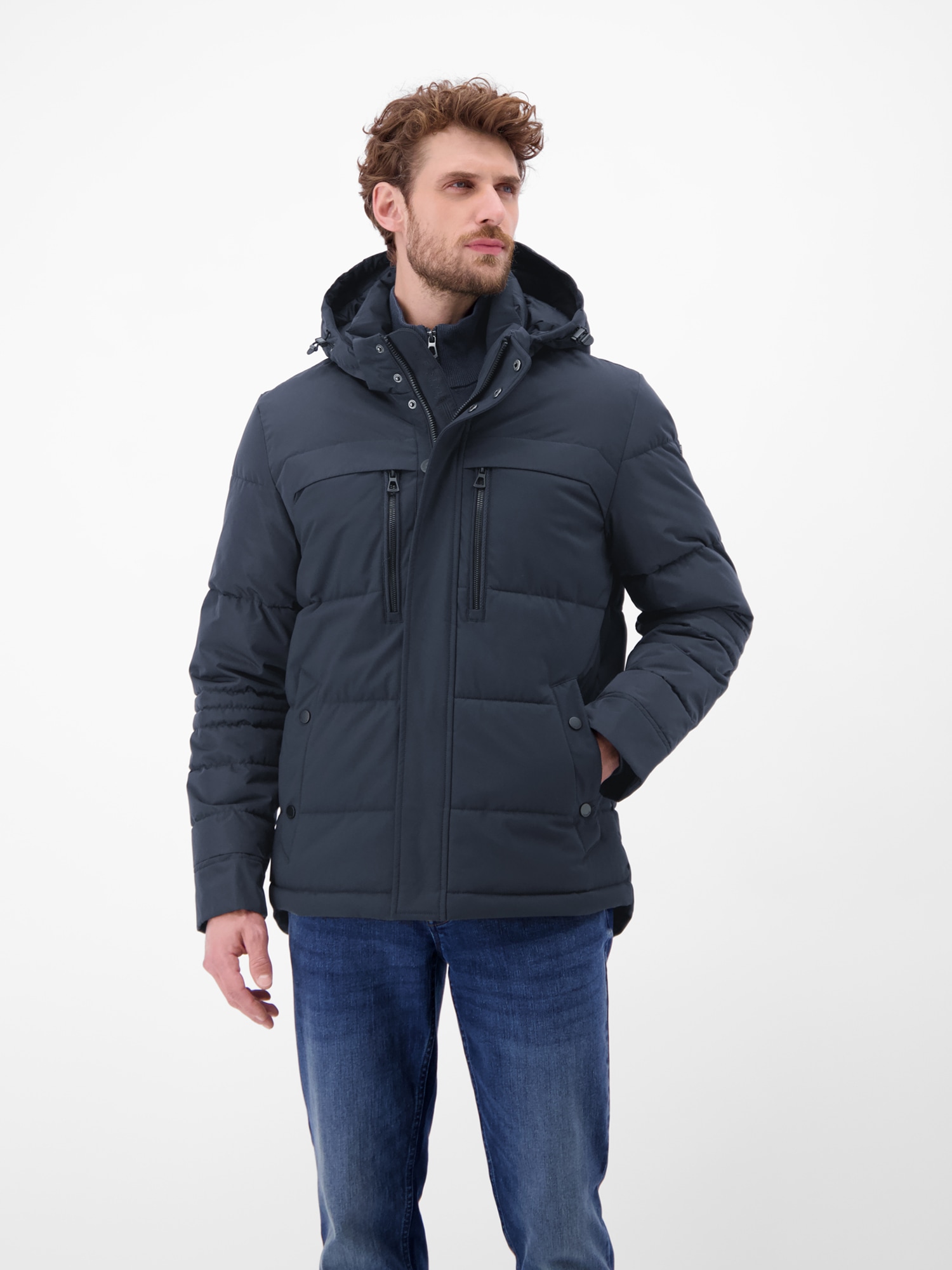 LERROS Veste d'hiver »Funktionale Winterjacke für Herren« mit Kapuze