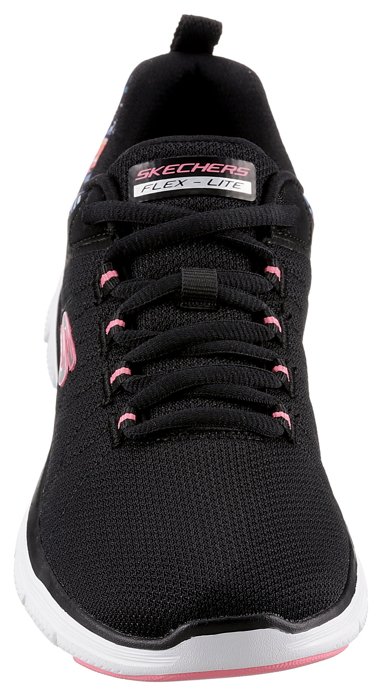 Skechers Sneaker »FLEX APPEAL 4.0 LET IT BLOSSOM«, mit Blumenprint an der Ferse, Freizeitschuh, Halbschuh, Schnürschuh