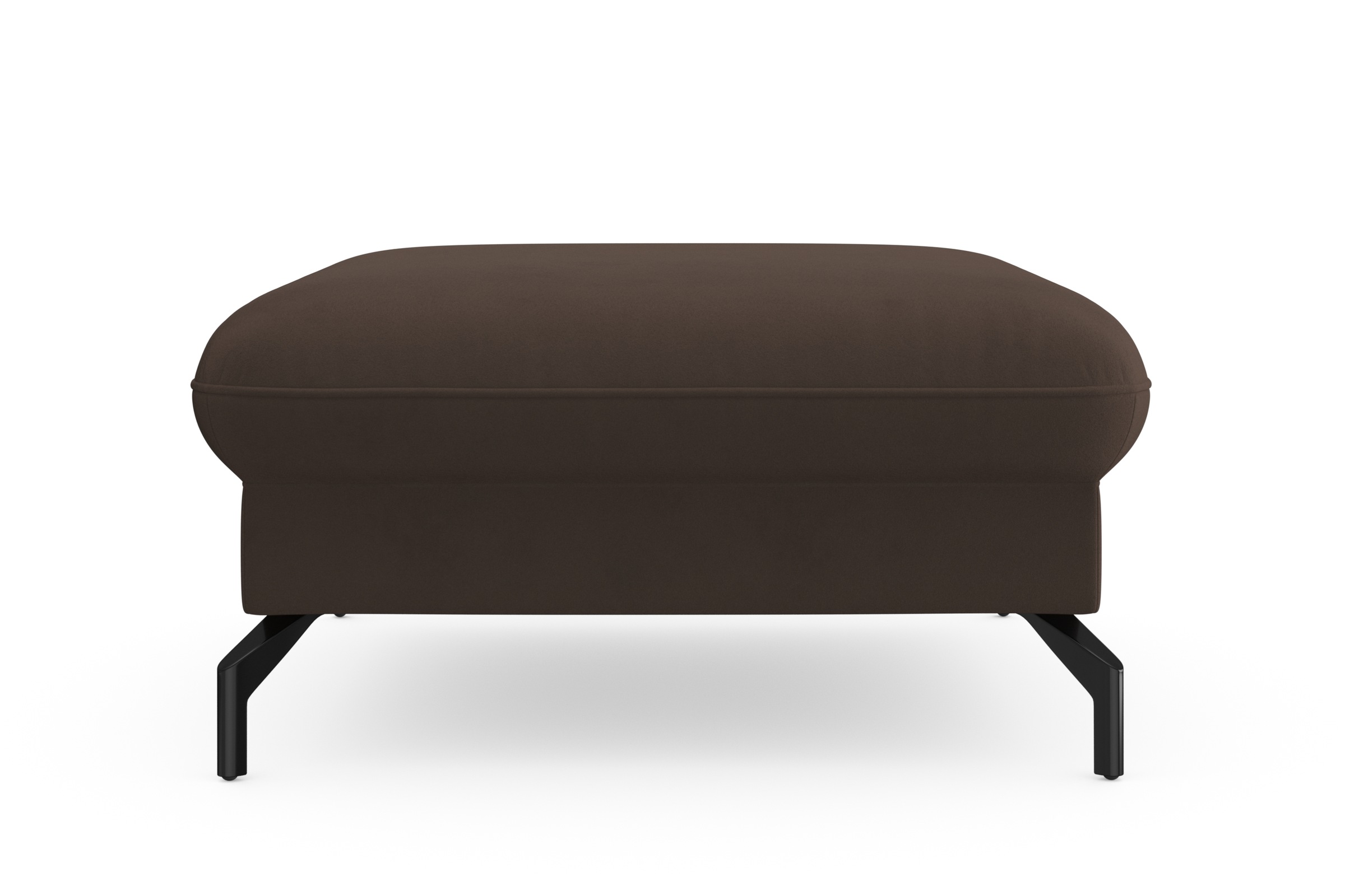 sit&more Hocker »Fashion«, inklusive Federkern, mit hochwertigen, schwarzen Metallfüssen