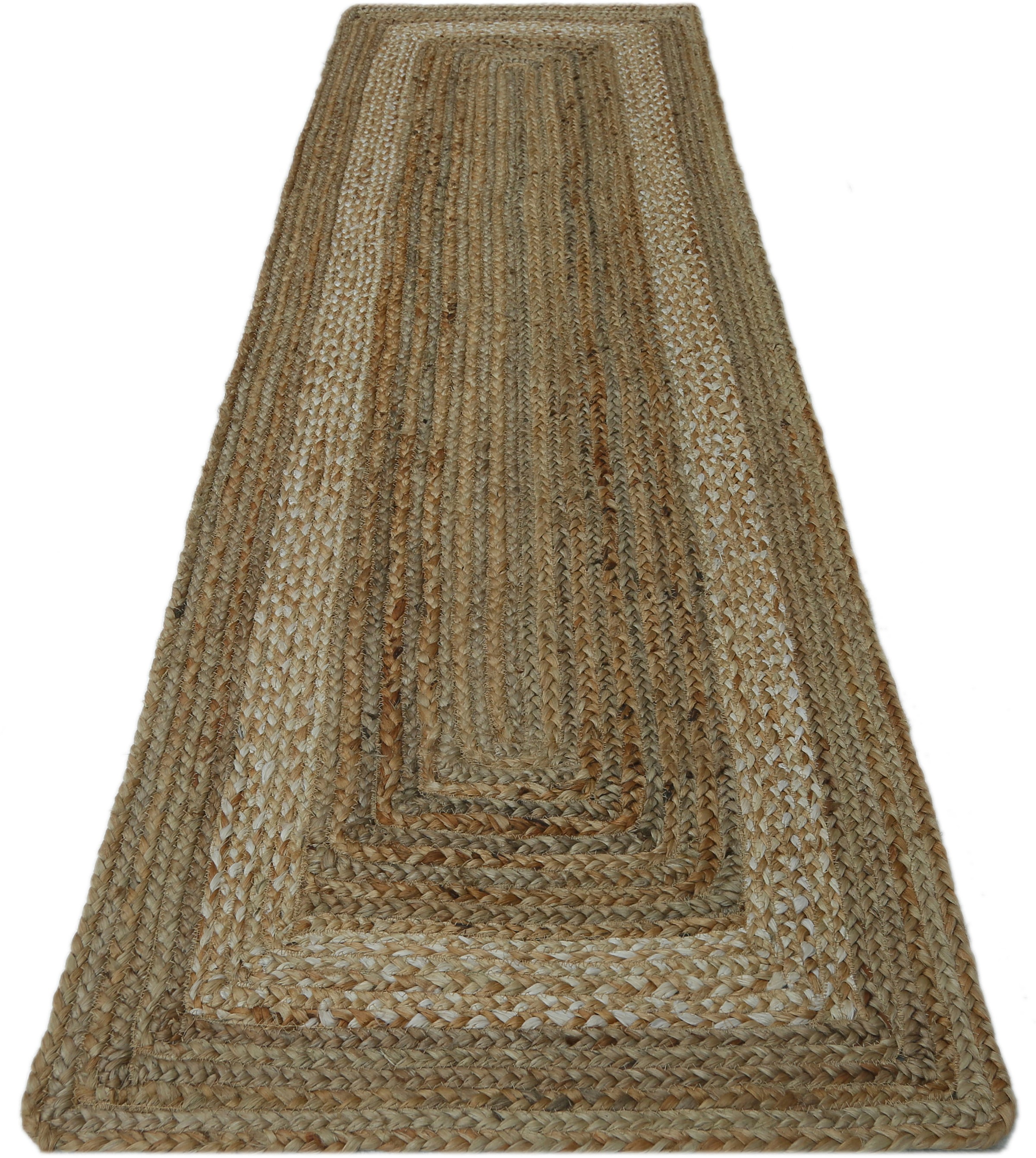 Image of my home Läufer »Jannis«, rechteckig, 10 mm Höhe, handgewebt, Naturprodukt aus 100% Jute, Bordüre, idealer Teppich für Wohnzimmer, Schlafzimmer, Diele, Flur bei Ackermann Versand Schweiz