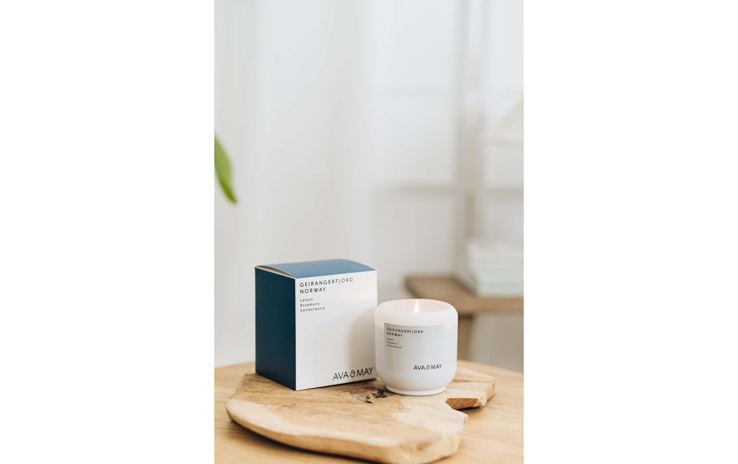 AVA & MAY Bougie parfumée »Geirangerfjord 200 g«