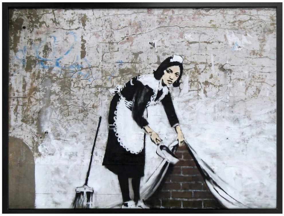 Wall-Art Poster »Graffiti Bilder Maid Wandbild, Menschen, Bild, St.), London«, in (1 Poster, Wandposter kaufen