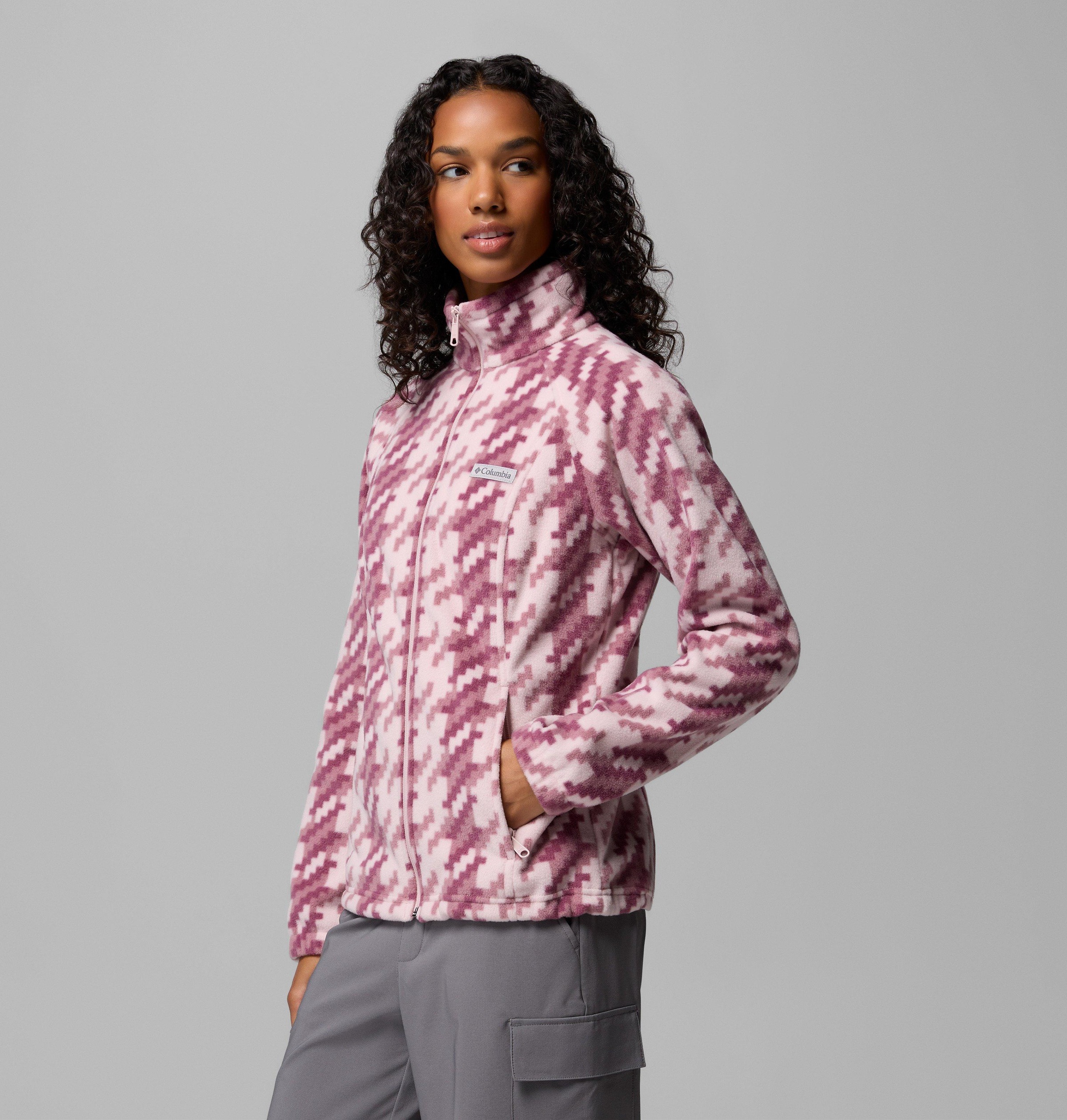 Columbia Fleecejacke »Benton Springs Printed Full Zip« mit Reissverschluss, wasserabweisend, windabweisend, atmungsaktiv