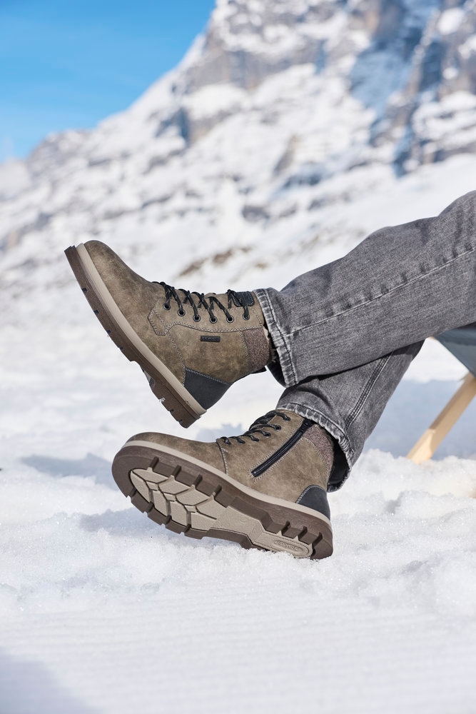 Rieker Winterstiefelette  Winterboots, Schnürboots mit Innenreissverschluss und RiekerTex