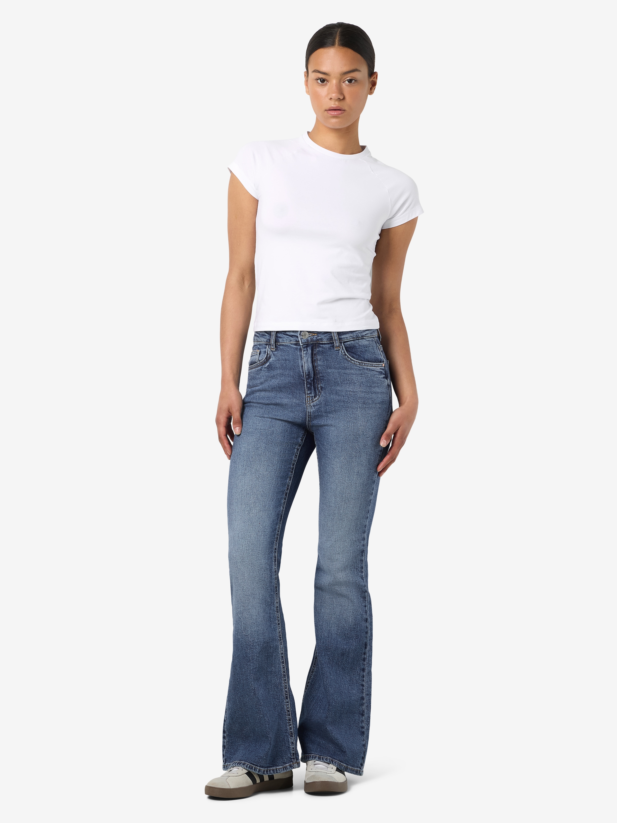 Noisy may Bootcut-Jeans »NMKAREEN HW FLARE LEG JEANS AZ436MB NOOS«