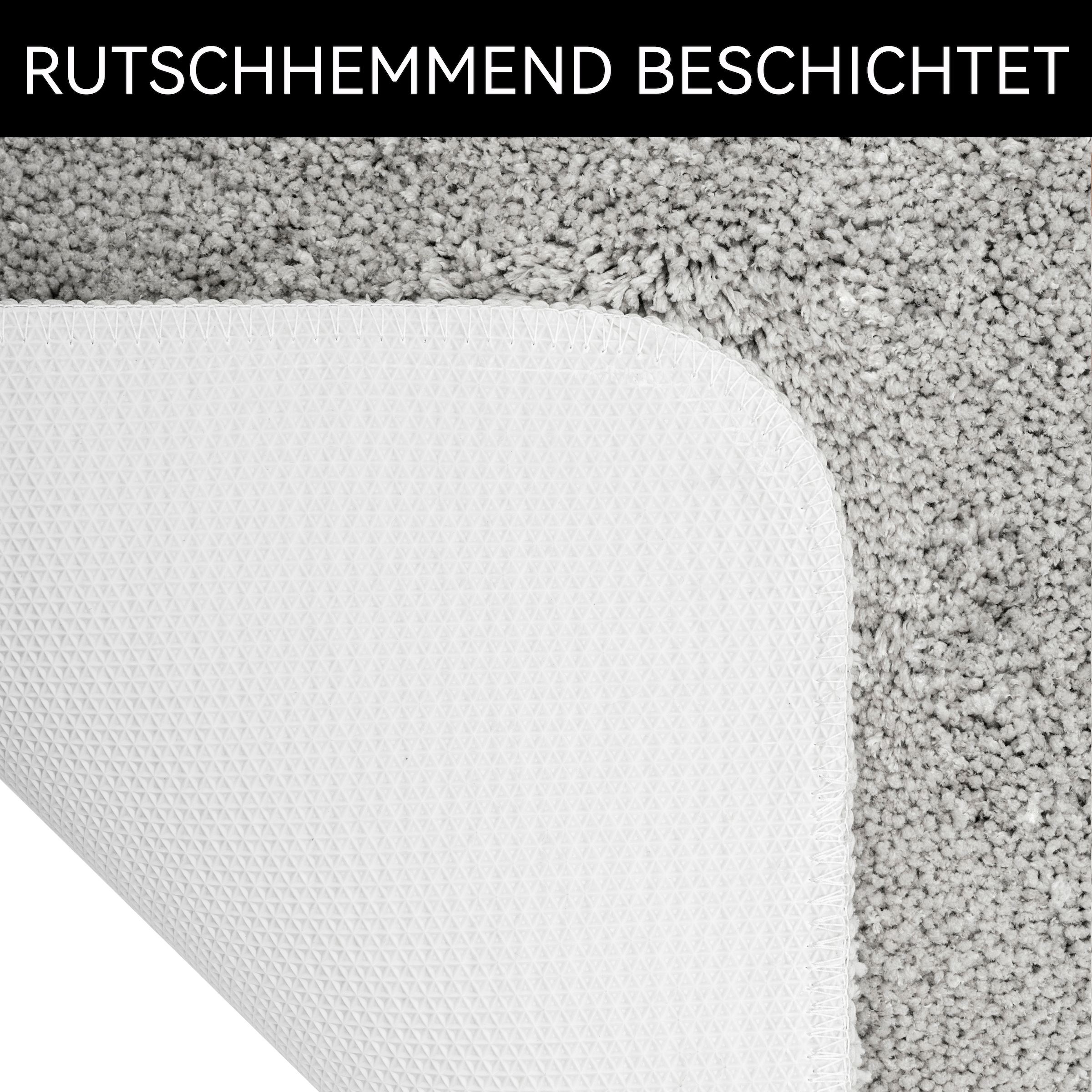 GOODproduct Tapis de bain »Sanremo Premium, Badvorleger, Badezimmer Teppich, sehr weich« Höhe 35 mm revêtement antidérapant Séchage rapide | compatible chauffage au sol tapis de bain, uni, rectangulaire & disponible en set de 3 pièces