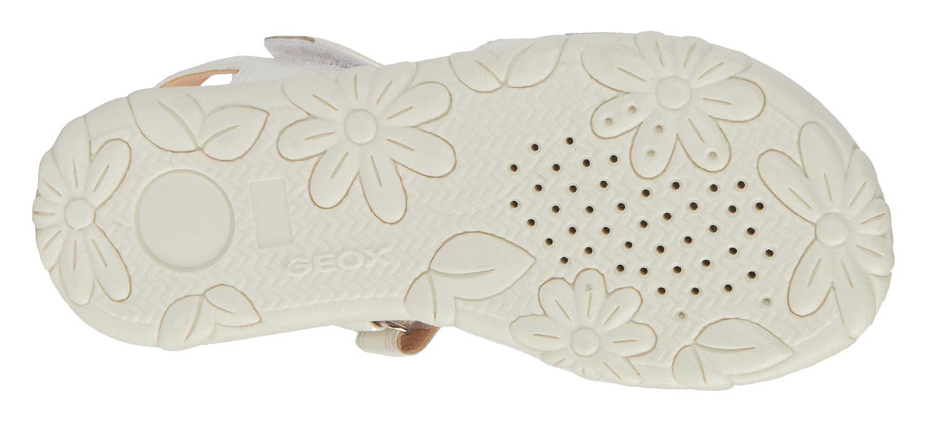 Geox Sandale »J SANDAL HAITI GIRL«  , Glitzersandale, Klettschuh im Metallic Look