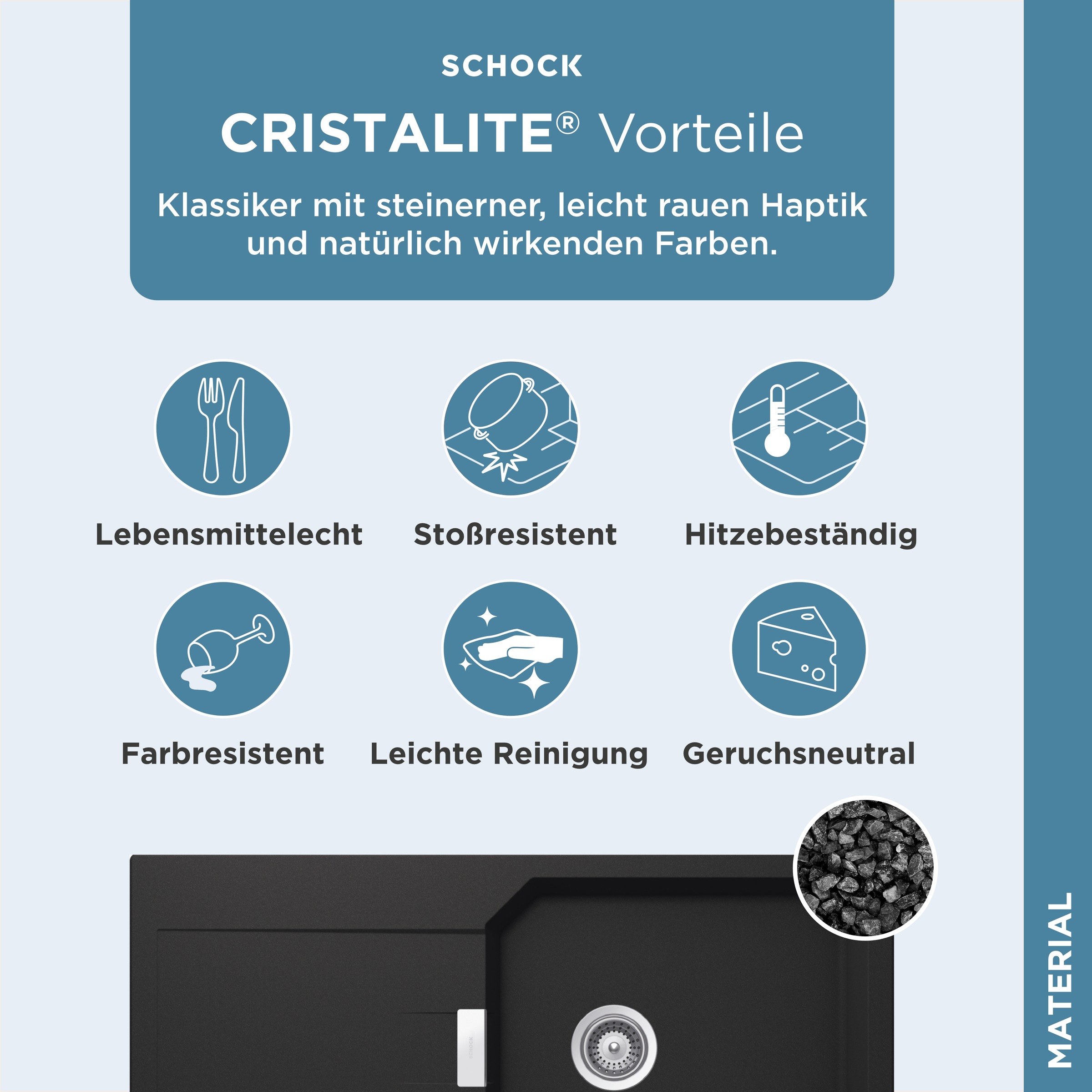 Schock Granitspüle »Manhattan D-100L«