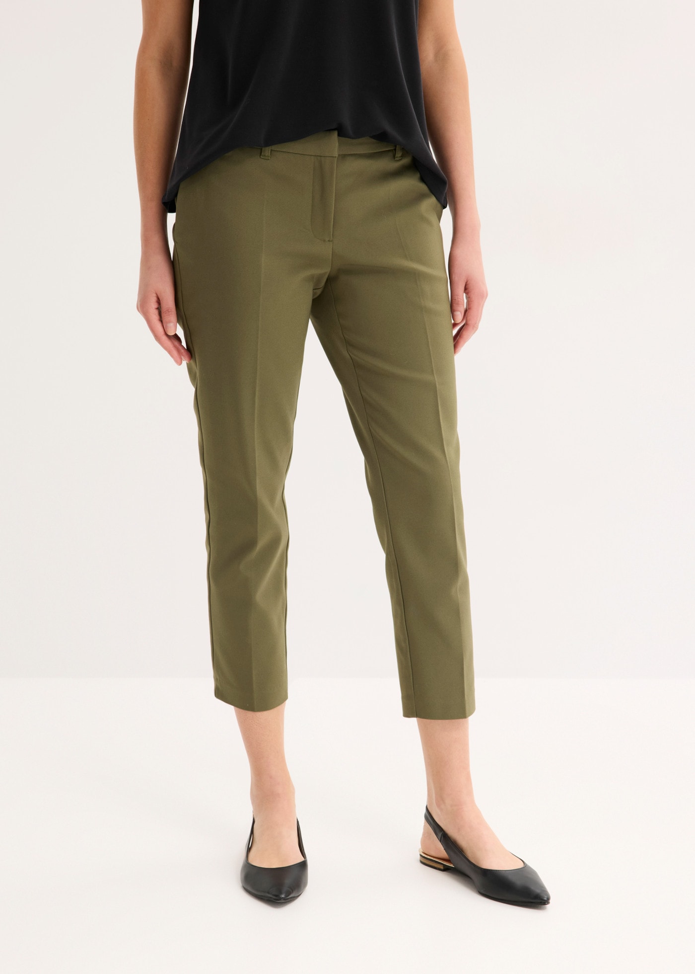 bonprix Pantalon 7/8  elegante 7/8-Länge, feminin geschnitten, Regular Fit