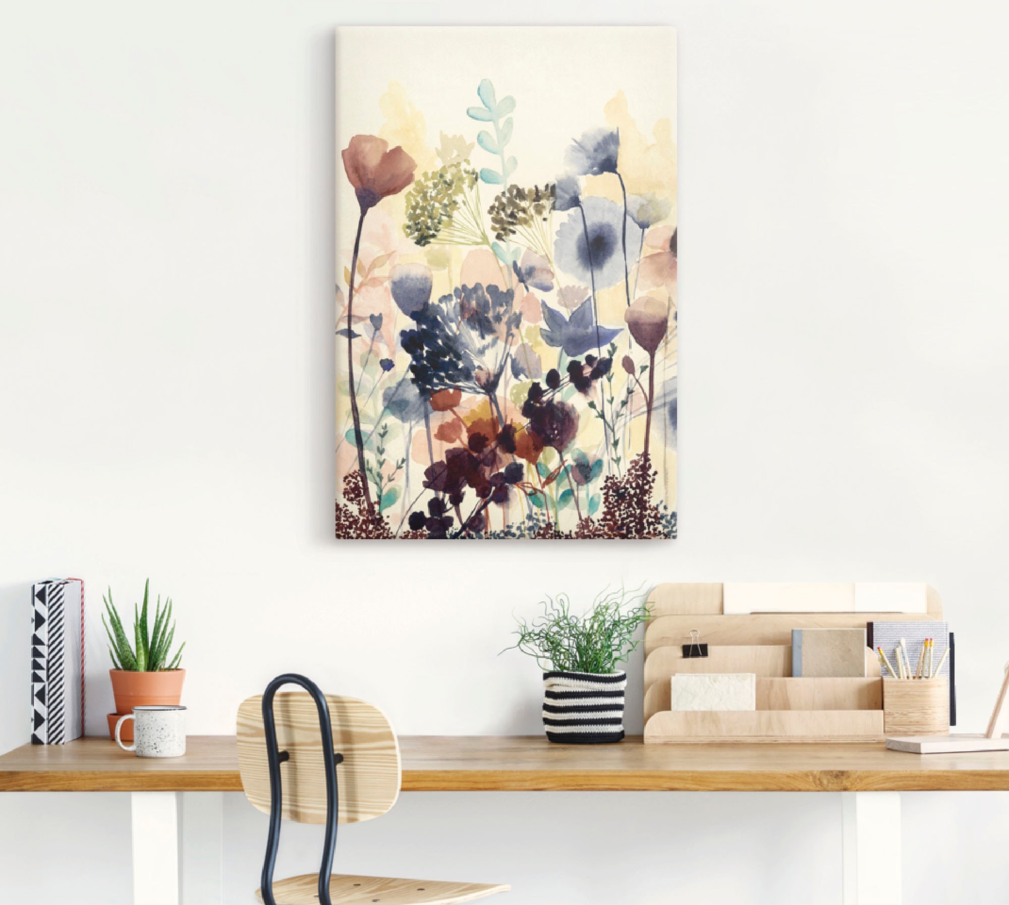 Artland Wandbild »Sonnengetrocknete Blüten I« Blumenwiese 1 Stk. tlg. als Alubild, Leinwandbild, Poster in verschied. Grössen