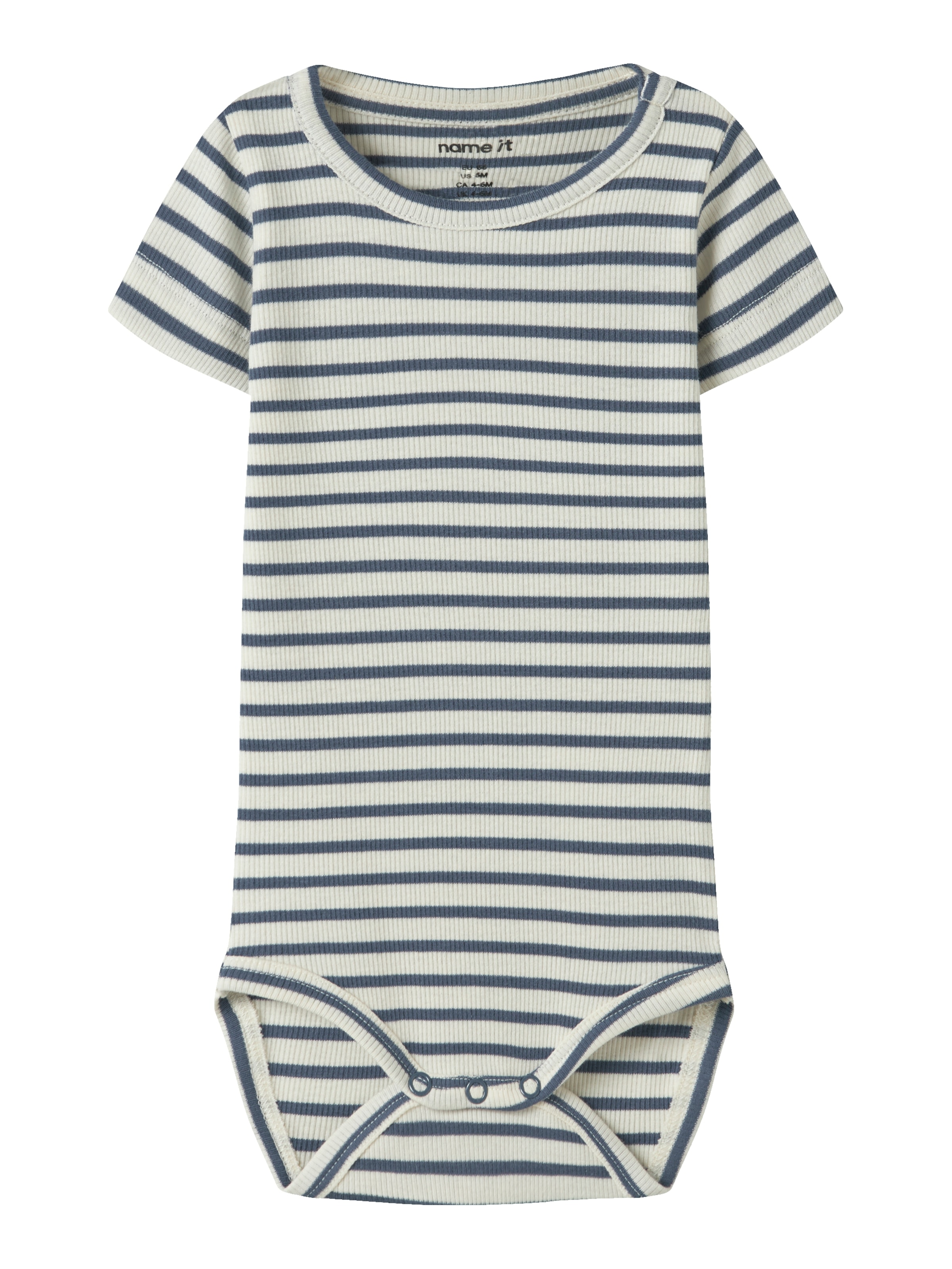 Name It Body à manches courtes »NBNBANI SS BODY NOOS« Baumwollmischung, Jersey Rippqualität