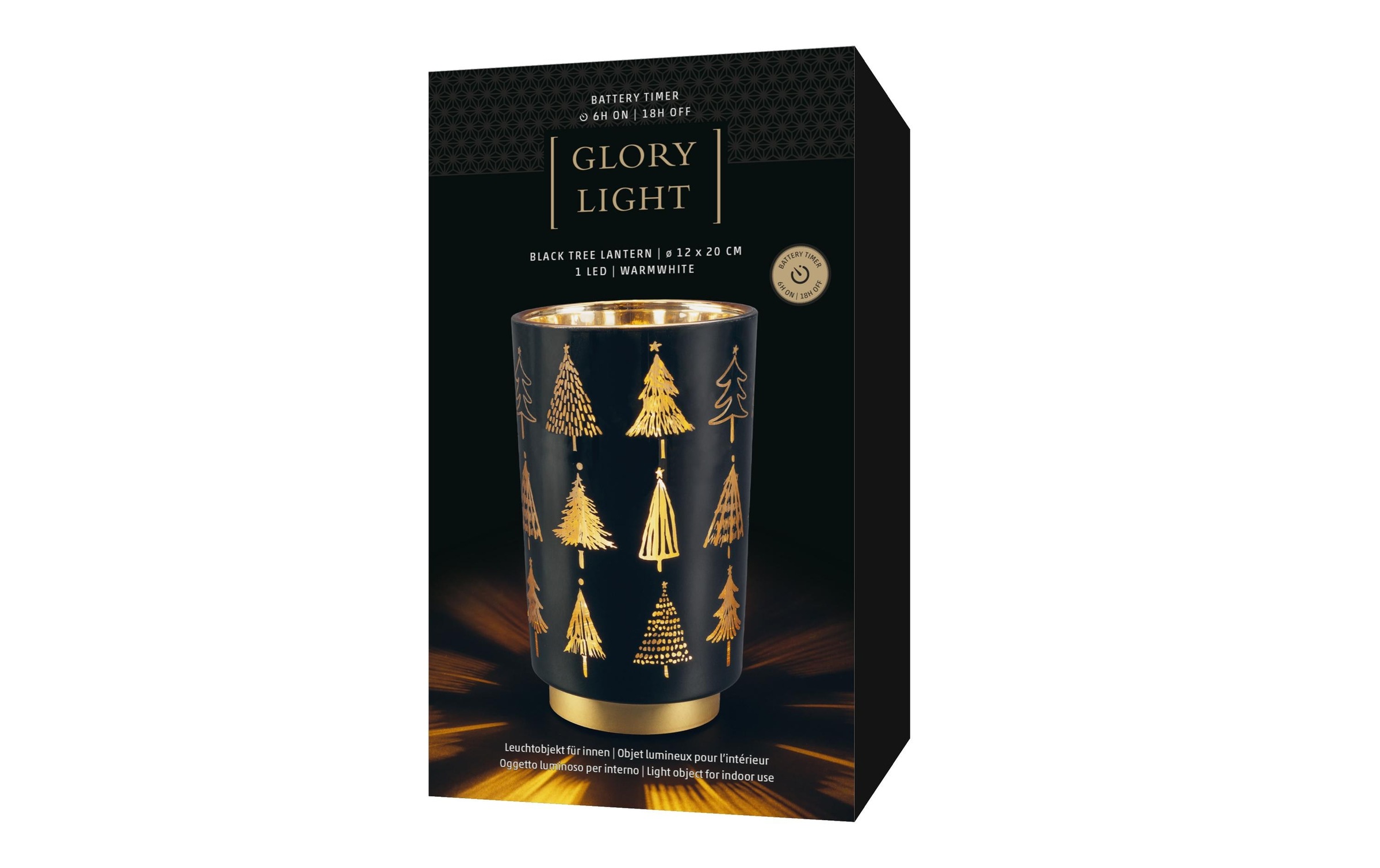 STT Laterne »Glas Black tree Lantern M«