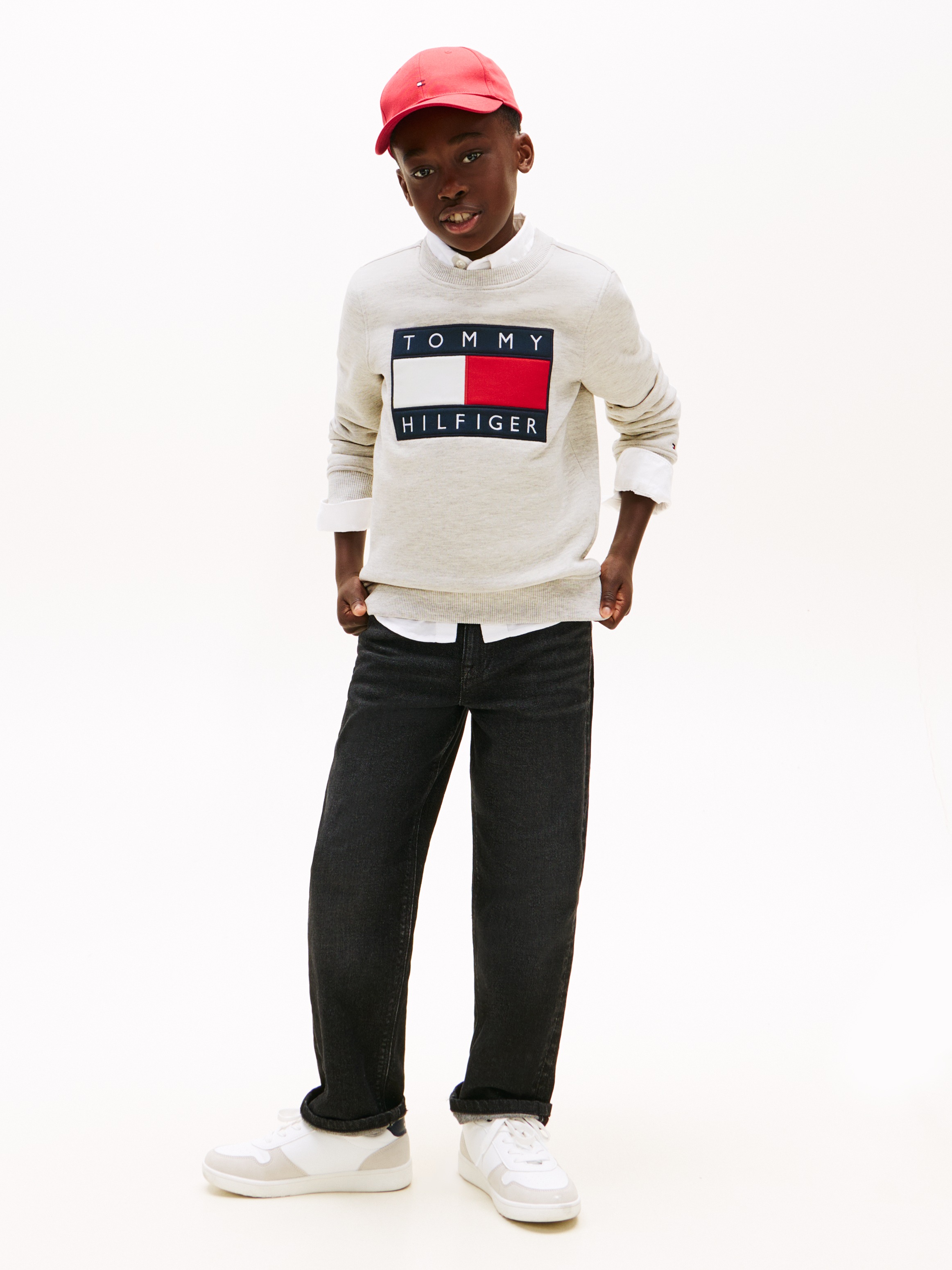 Tommy Hilfiger Sweatshirt , Kinder bis 16 Jahre, mit Rundhalsausschnitt

