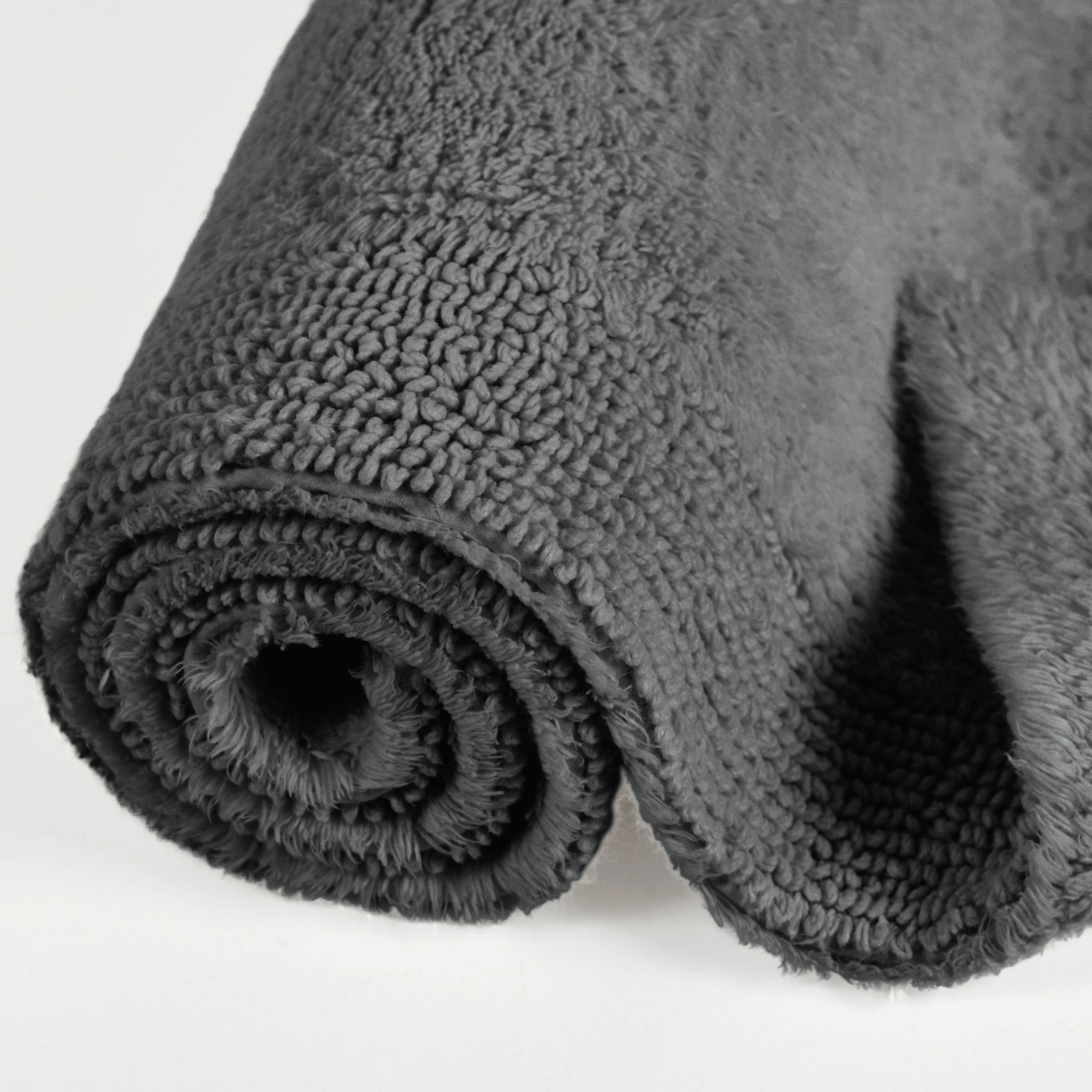 my home Badematte »Kapra, Badvorleger, Badezimmer Teppich«, beidseitig nutzbar-fussbodenheizungsgeeignet-strapazierfähig, mit Bordüre, Badteppich, Badematte, Baumwolle