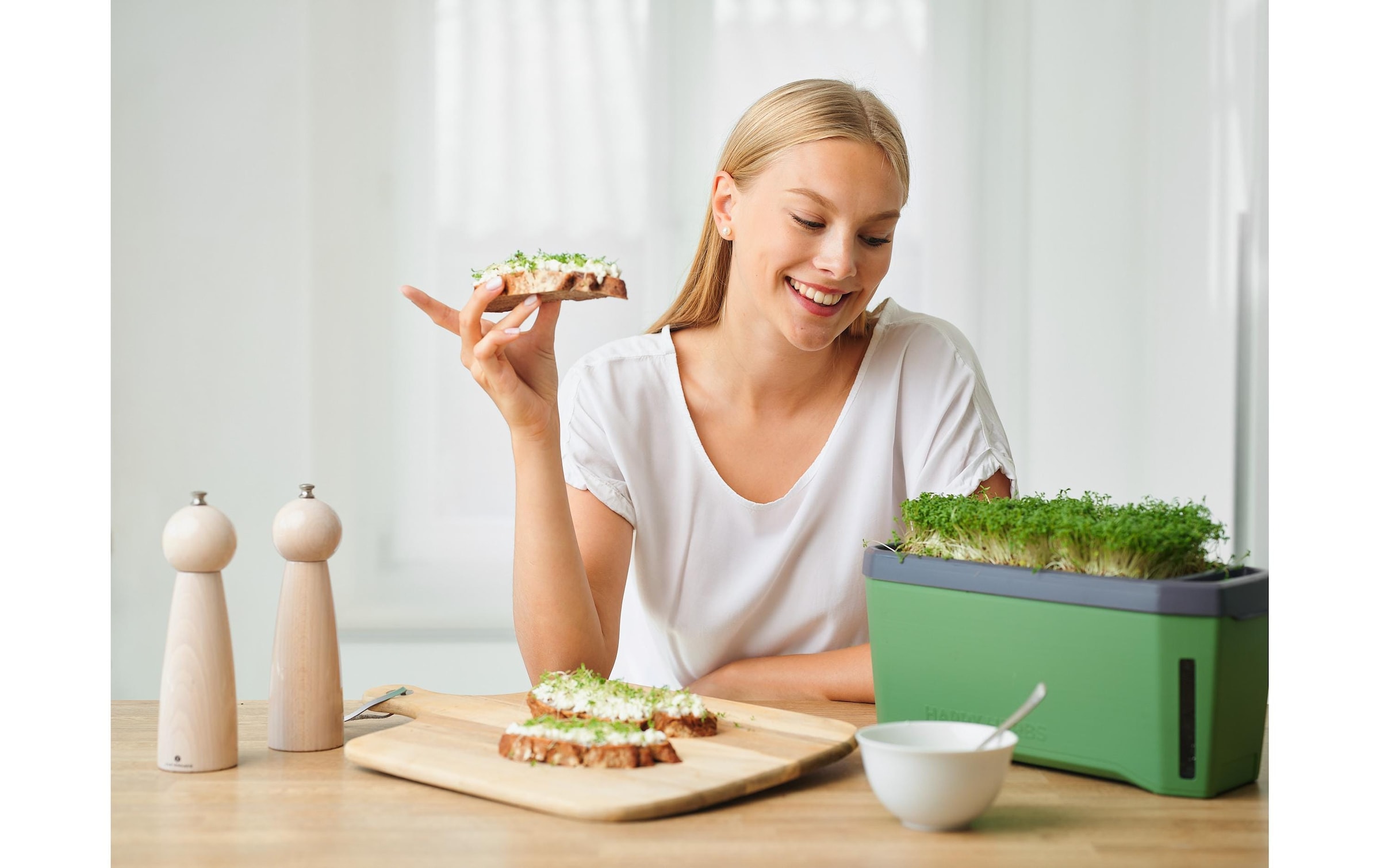 Gusta Garden Kräutertopf »HERBS dunkelgrün«
