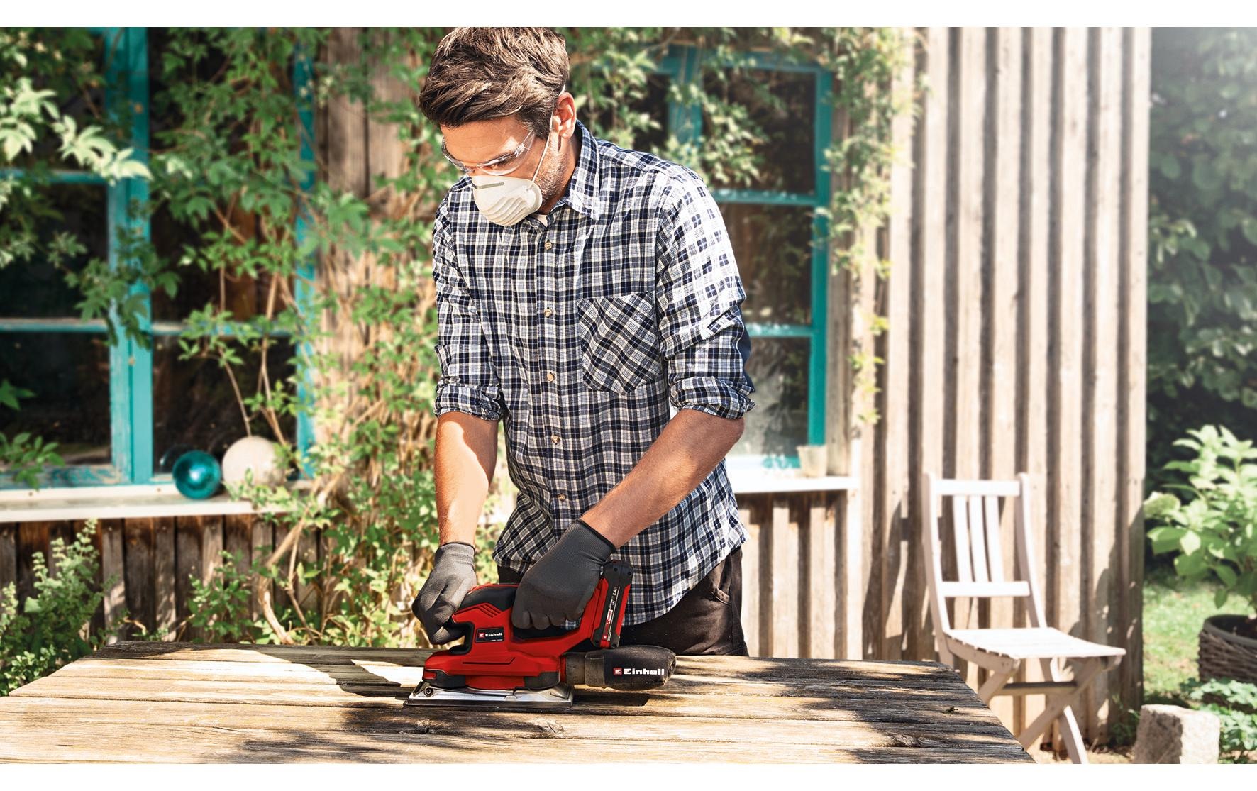 Einhell Schwingschleifer »18/230 Li Solo«, (Schleiffläche 230 x115 mm), Micro-Klettverschluss