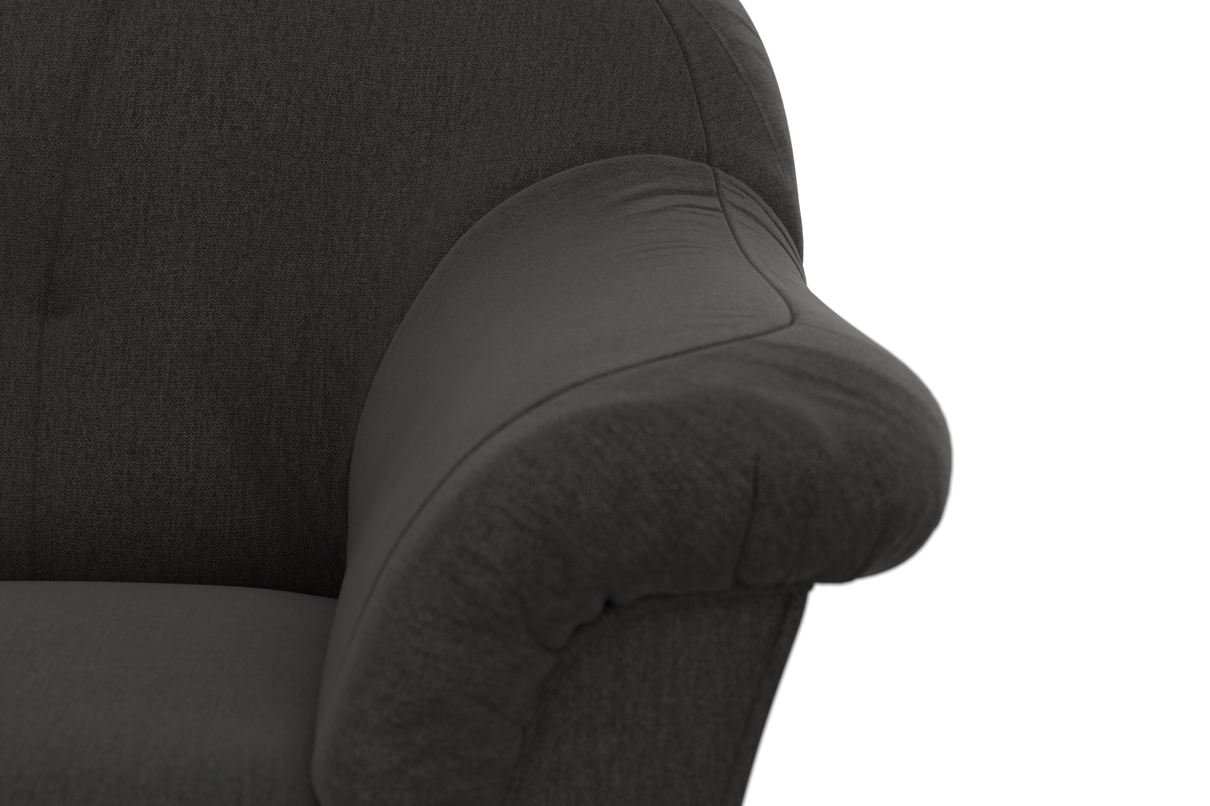 DOMO collection Ecksofa »Pegnitz, elegante Rückensteppung, kompakte Stellmasse 238/141cm, L-Form«, wahlweise mit Bettfunktion