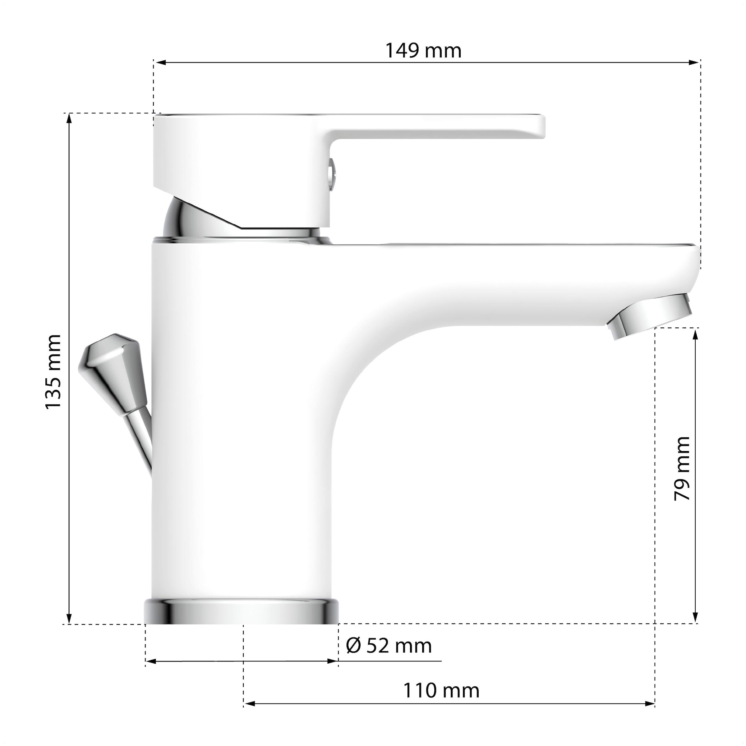 Eisl Robinet de lavabo »Diziani« avec barre d'appui, robinet avec garniture d'évacuation, mitigeur