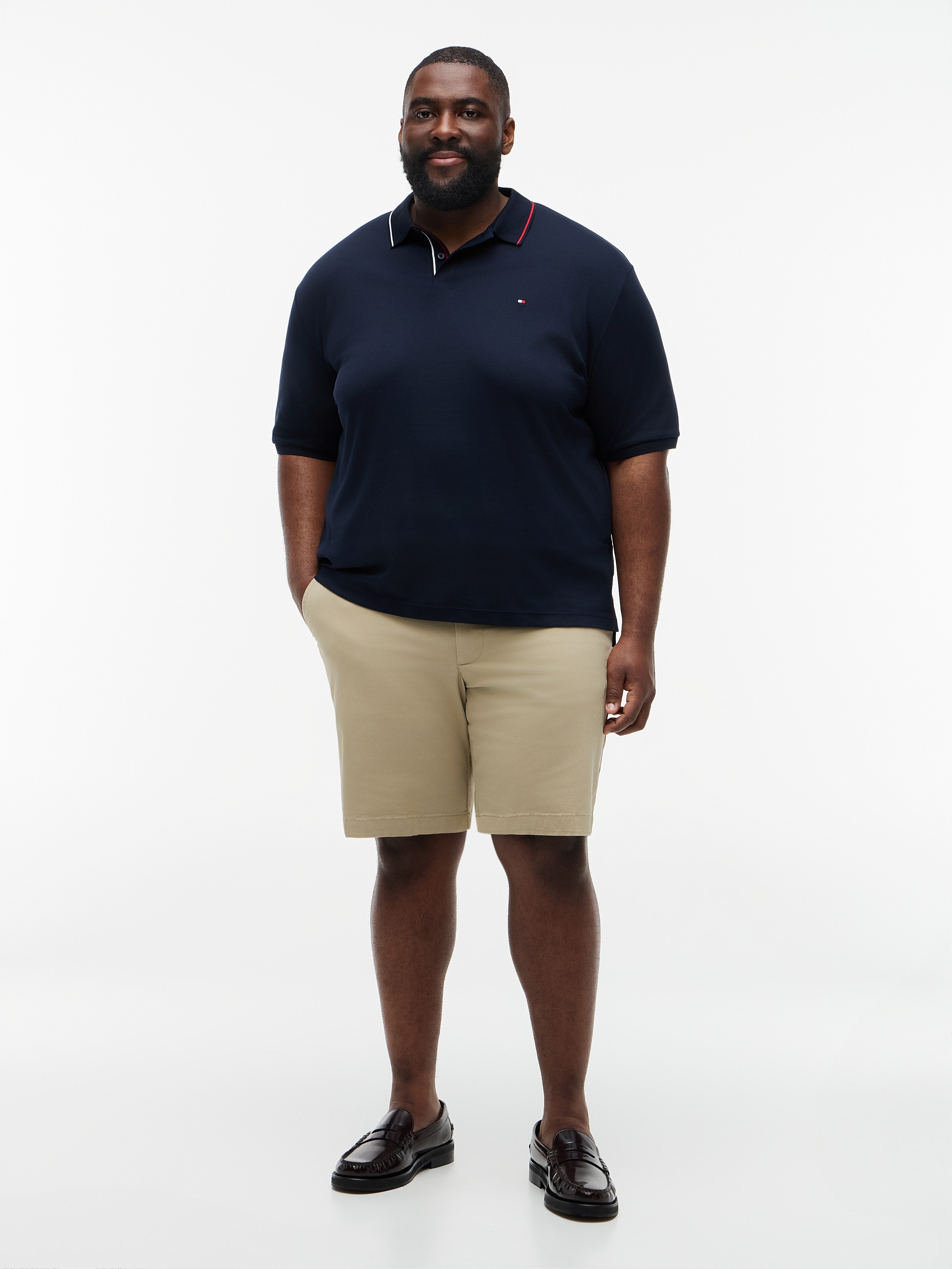 Tommy Hilfiger Big & Tall Polo »BT-LIQUID COTTON TIPPED SLIM-B« en coton