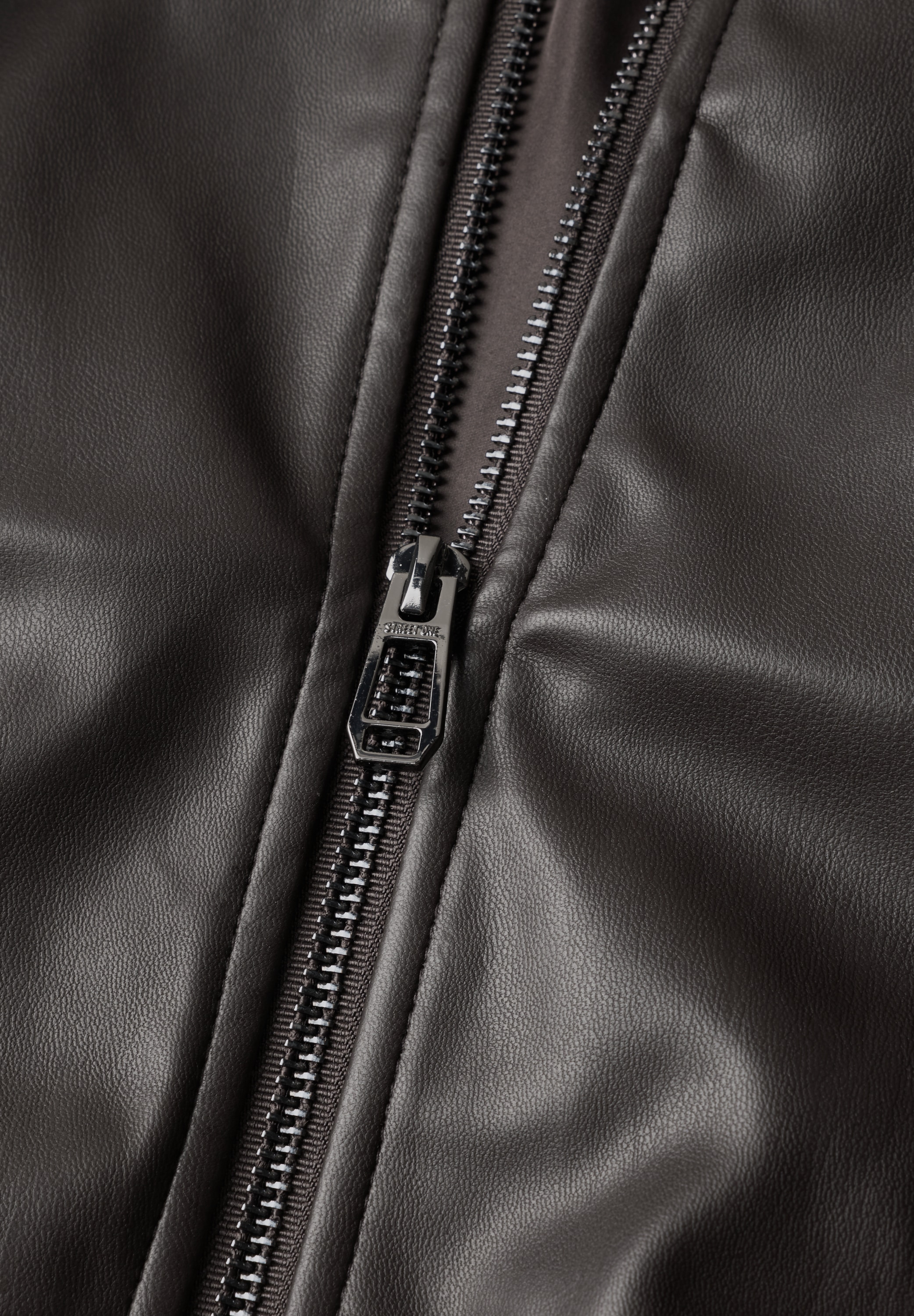 STREET ONE Bikerjacke ohne Kapuze mit Stehkragen und Zipper