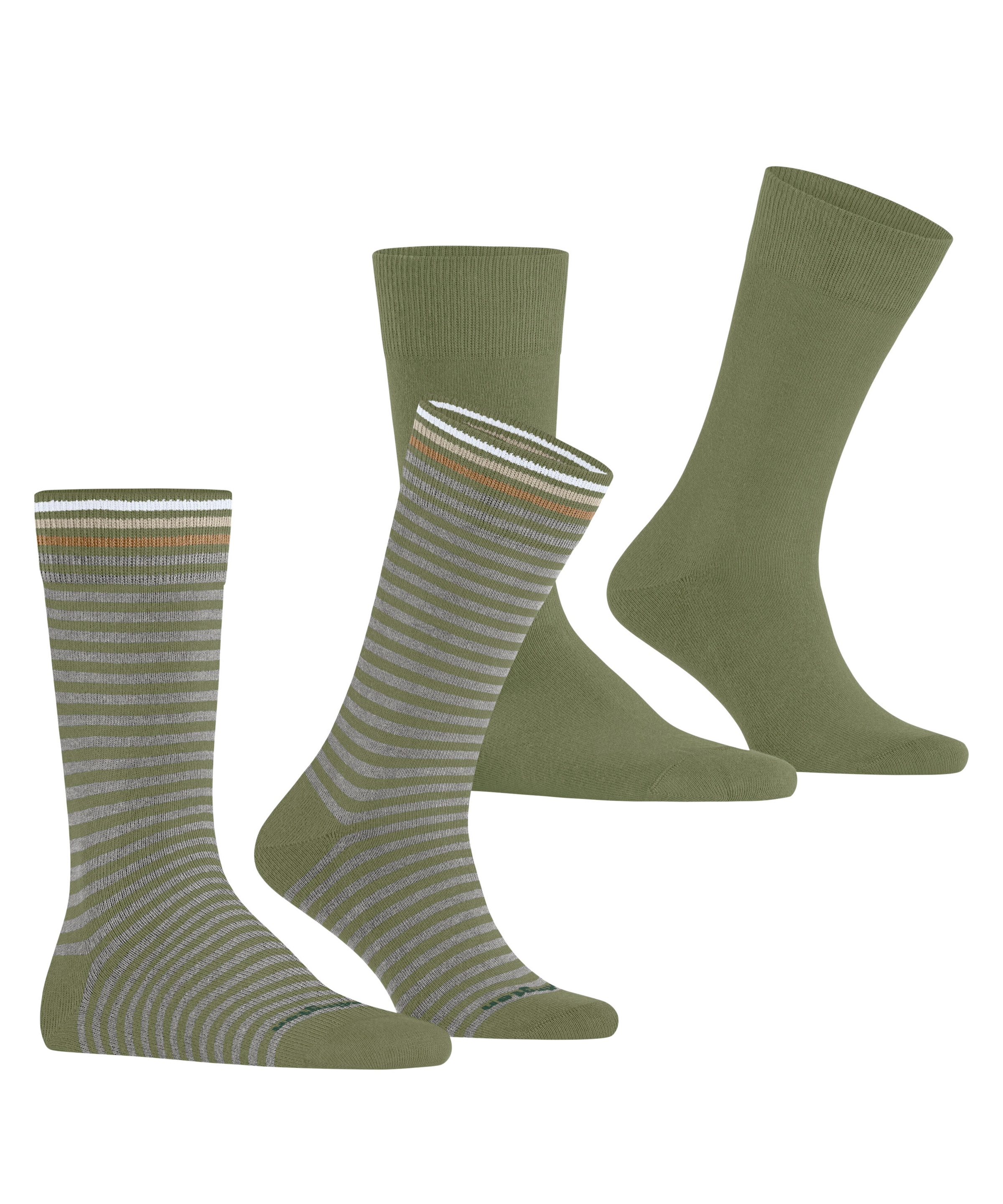 Burlington Socken »Everyday Stripe« 2 Paar,  Einheitsgrösse 40-46, gestreift und unifarben