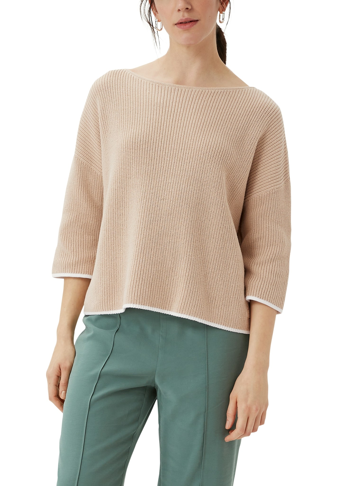 Strickpullover, mit Drop-Shoulder Naht