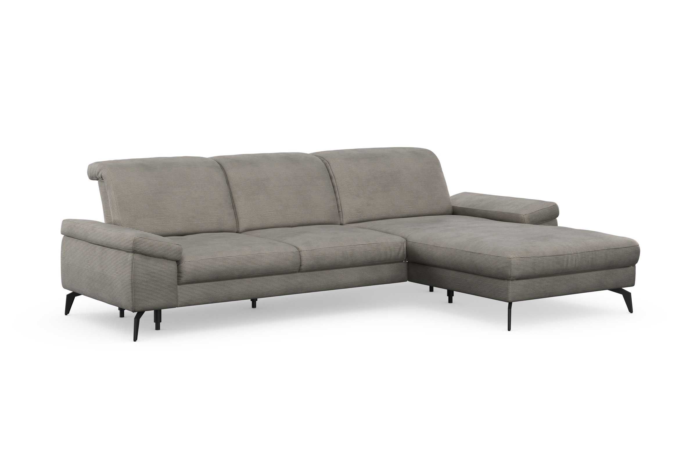 sit&more Ecksofa »Cabana L-Form«, Recamiere, wahlweise mit Sitztiefen-, Armlehnen- und Kopfteilfunktion