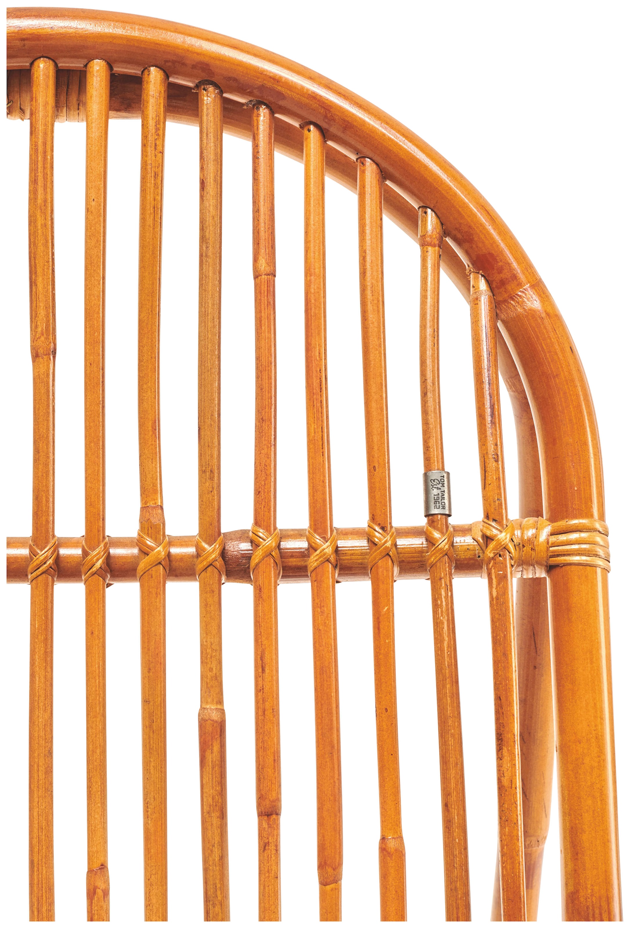 SIT Schaukelstuhl »Kampala aus naturbelassenem Rattan mit Metallmanschette« () Rattan-Schaukelstuhl mit natürlicher Optik