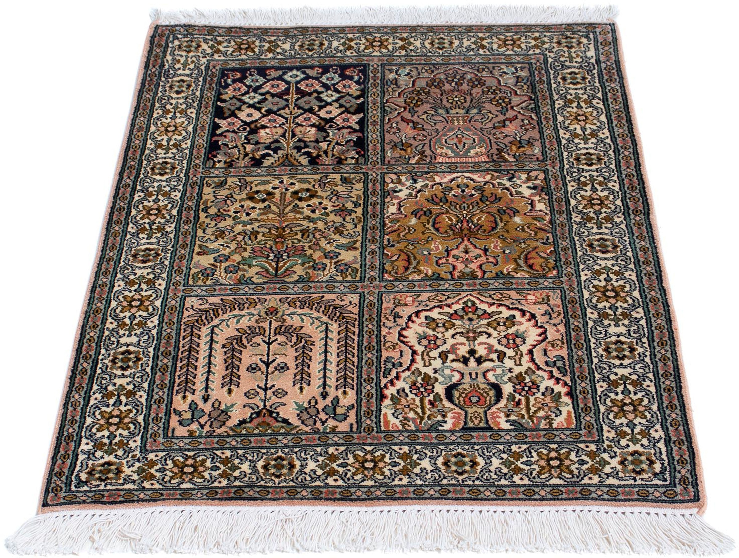 Image of morgenland Seidenteppich »Seidenteppich - Kaschmir Seide - 95 x 64 cm - mehrfarbig«, rechteckig, 4 mm Höhe, Wohnzimmer, Handgeknüpft, Einzelstück mit Zertifikat bei Ackermann Versand Schweiz