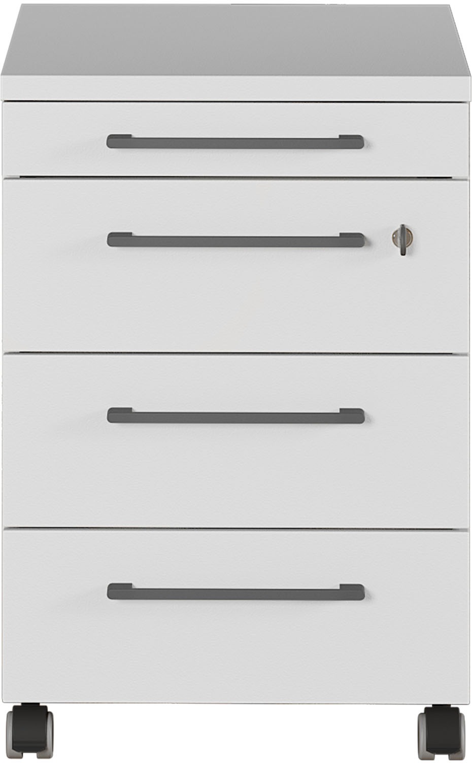 GERMANIA Büromöbel-Set »Agenda« Set bestehend aus höhenverstellbarem Schreibtisch und Rollcontainer