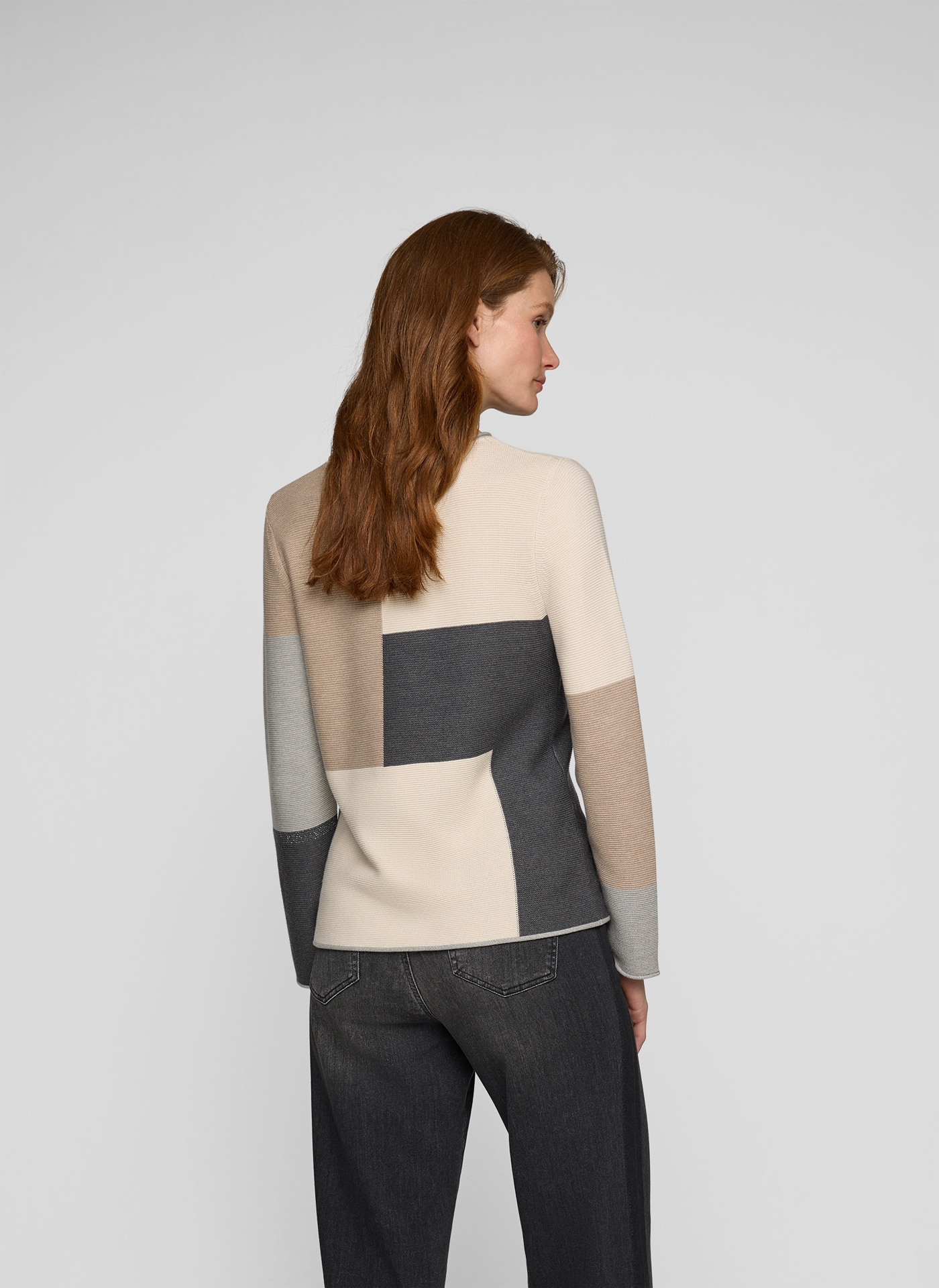 Rabe Pull en tricot im Colorblocking-Look