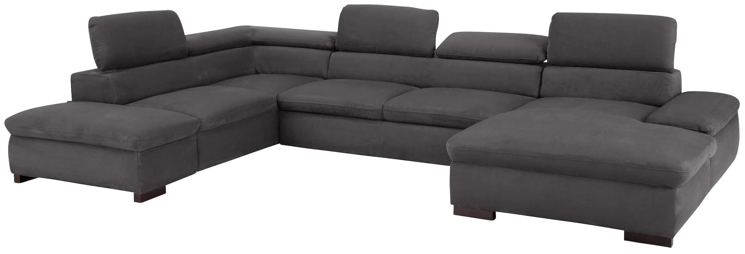 Home affaire Wohnlandschaft »Alberto U-Form« mit Kopfteilverstellung, wahlweise mit Bettfunktion