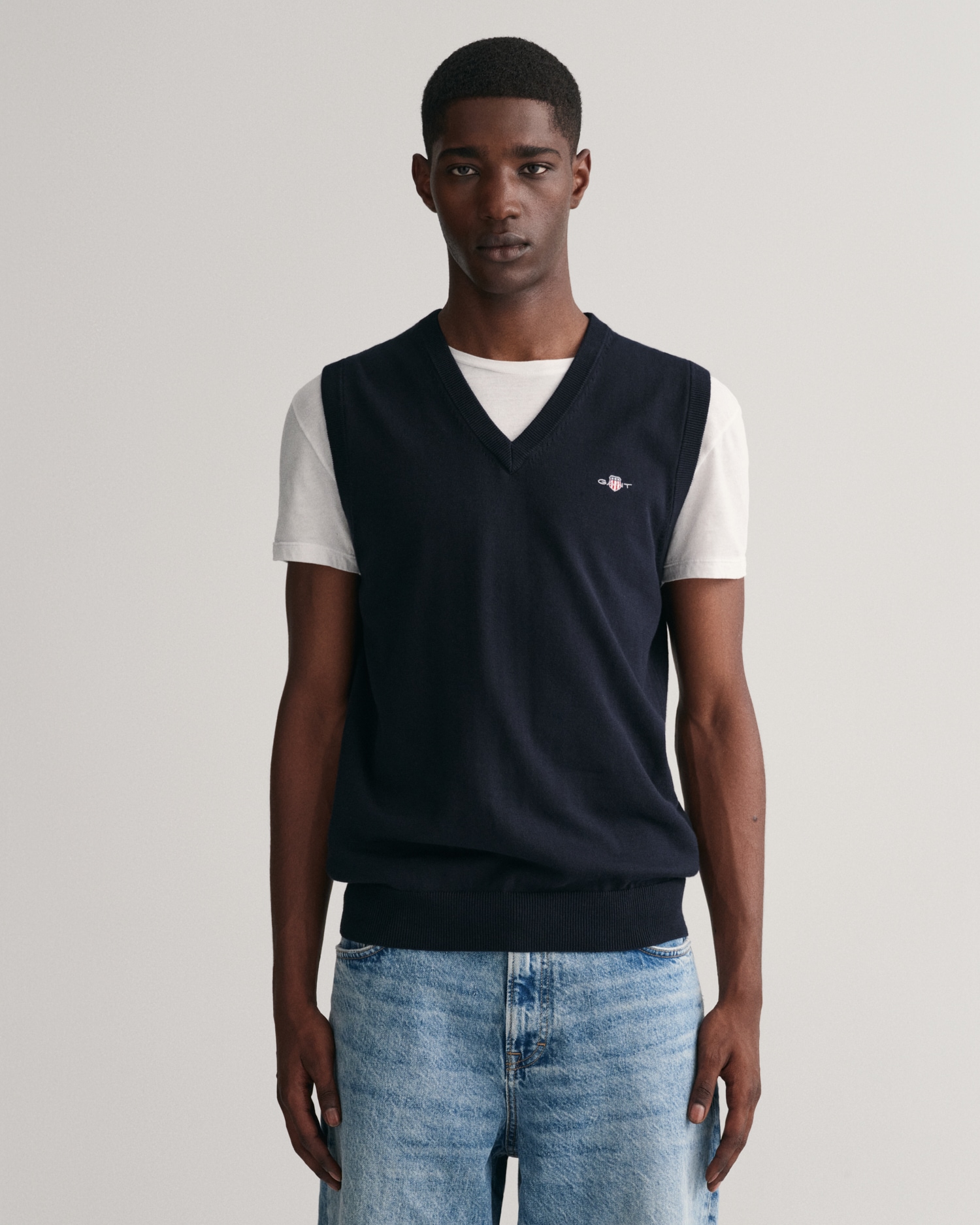 Gant Pullunder »CLASSIC COTTON SLIPOVER«, Premium Pullunder aus weicher 100% Baumwolle,...