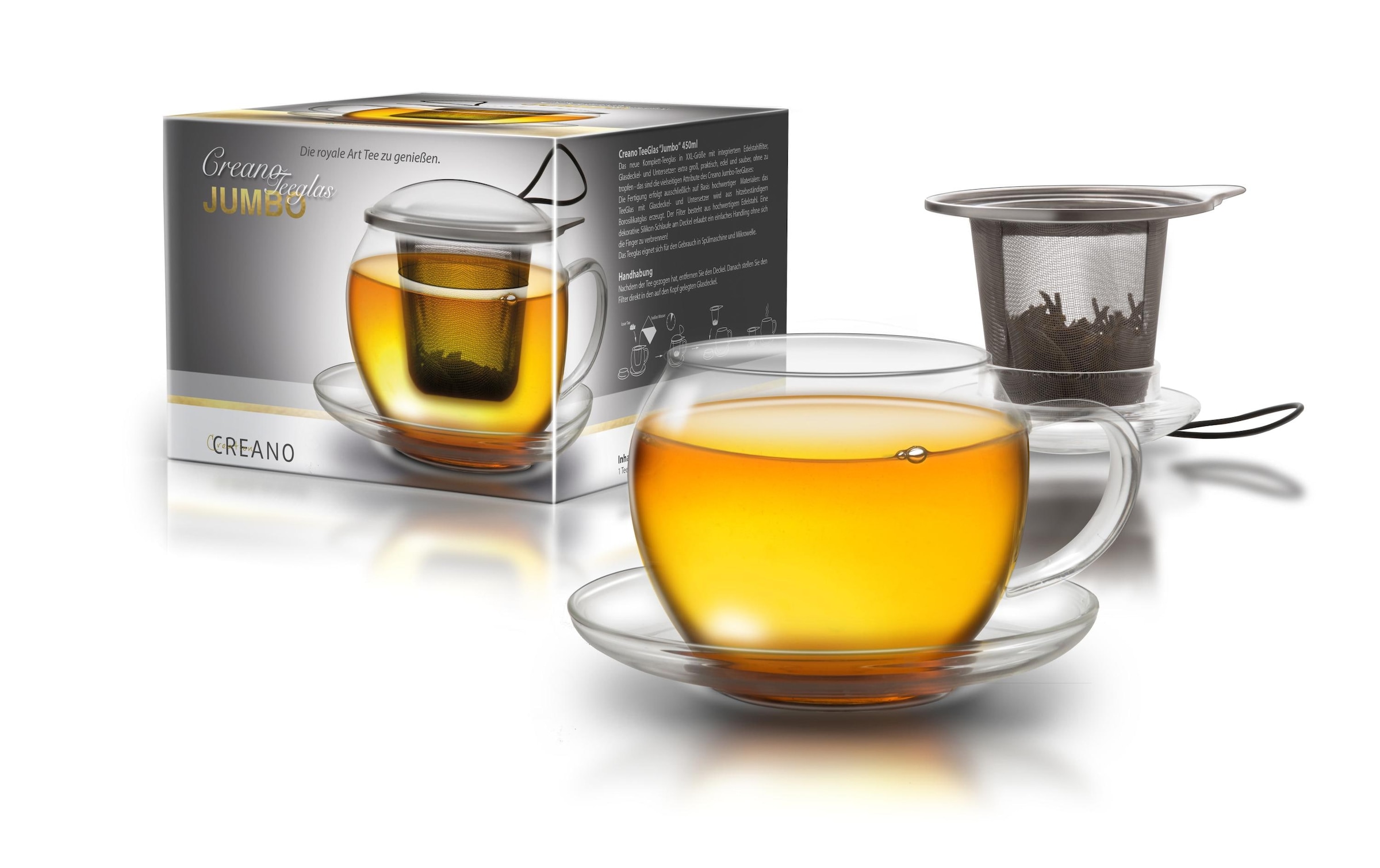 Creano Teeglas »Jumbo 445 ml«, (1 tlg.)