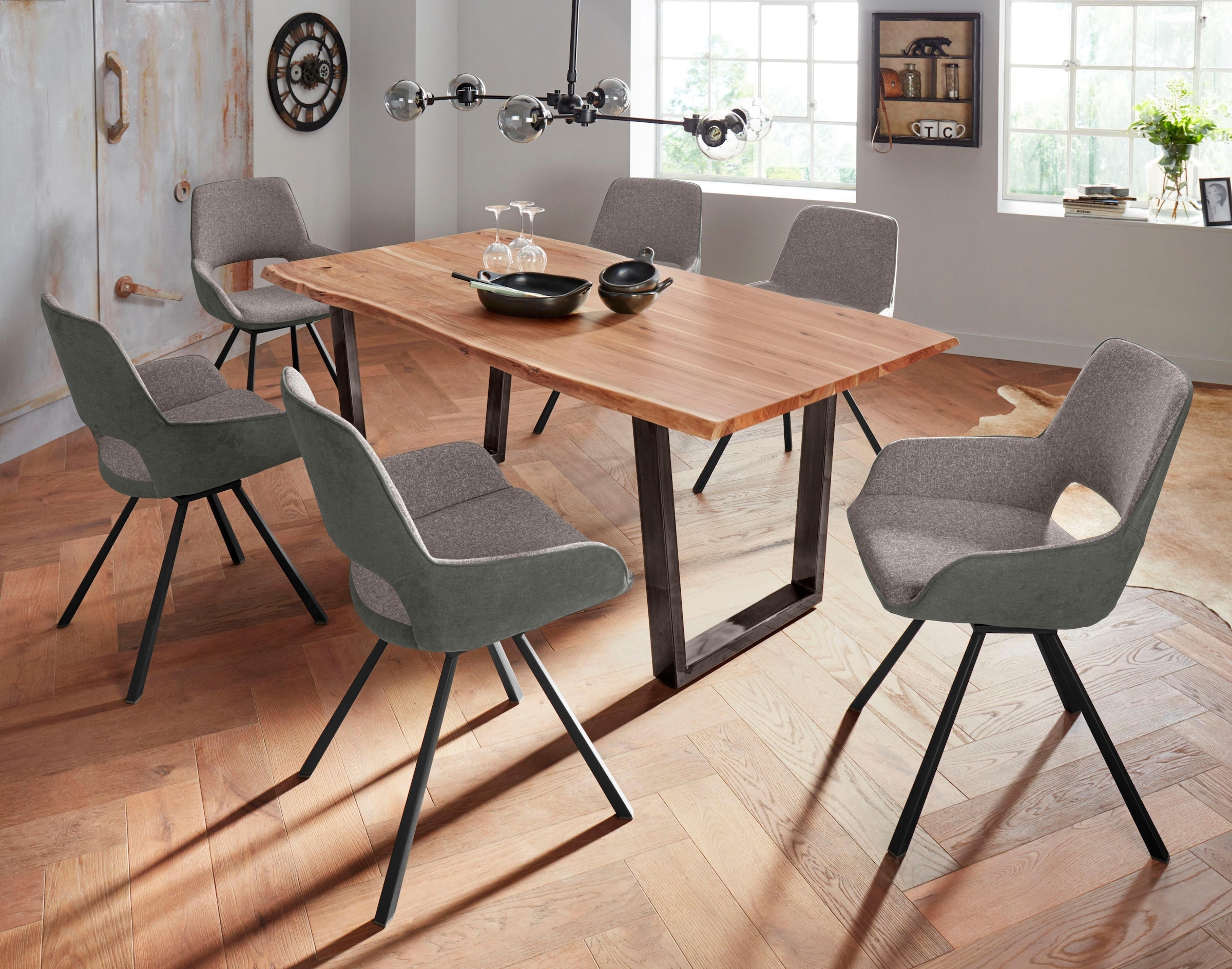 MCA furniture 4-Fussstuhl »Parana«, (Set), 2 St., Stuhl belastbar bis 120 Kg