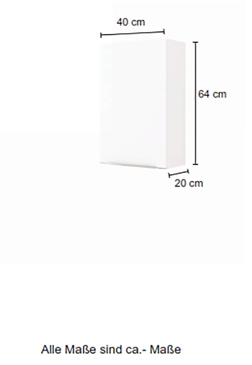 welltime Hängeschrank »Matera« Breite 40 cm, mit hochwertigen matten MDF-Fronten