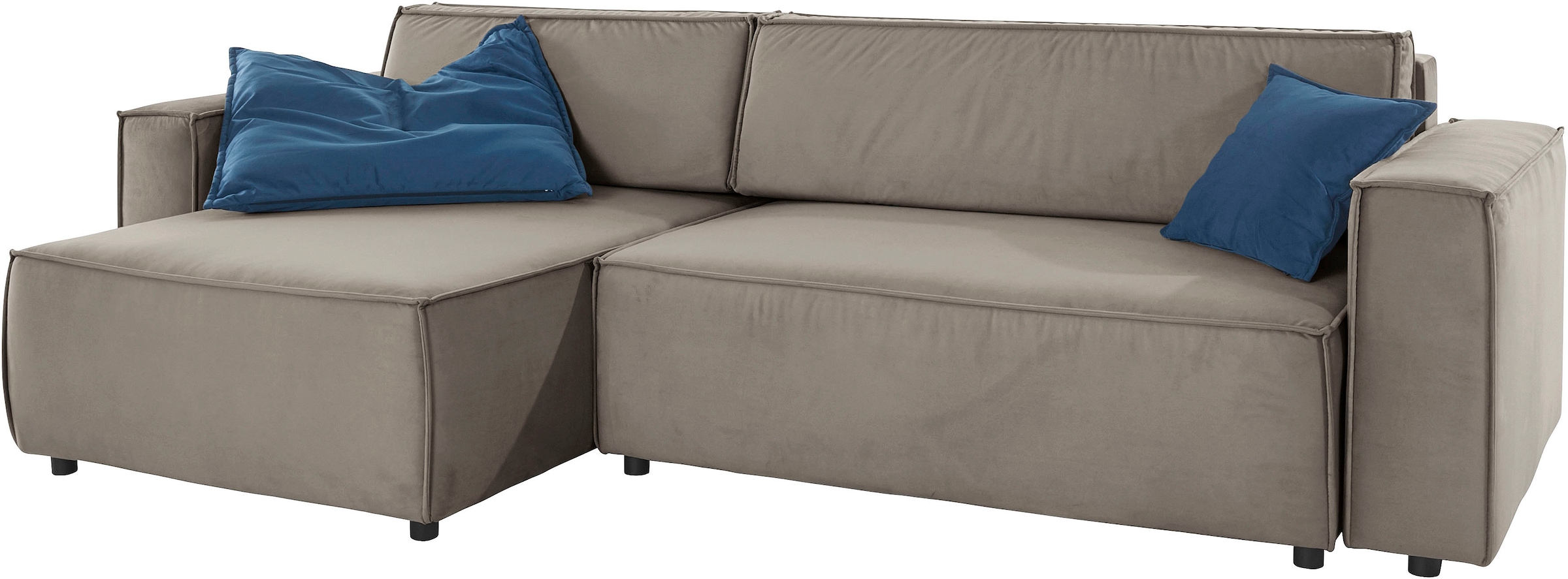 INOSIGN Ecksofa »Marva L-Form« incl. Bettfunktion und Bettkasten, Federkern