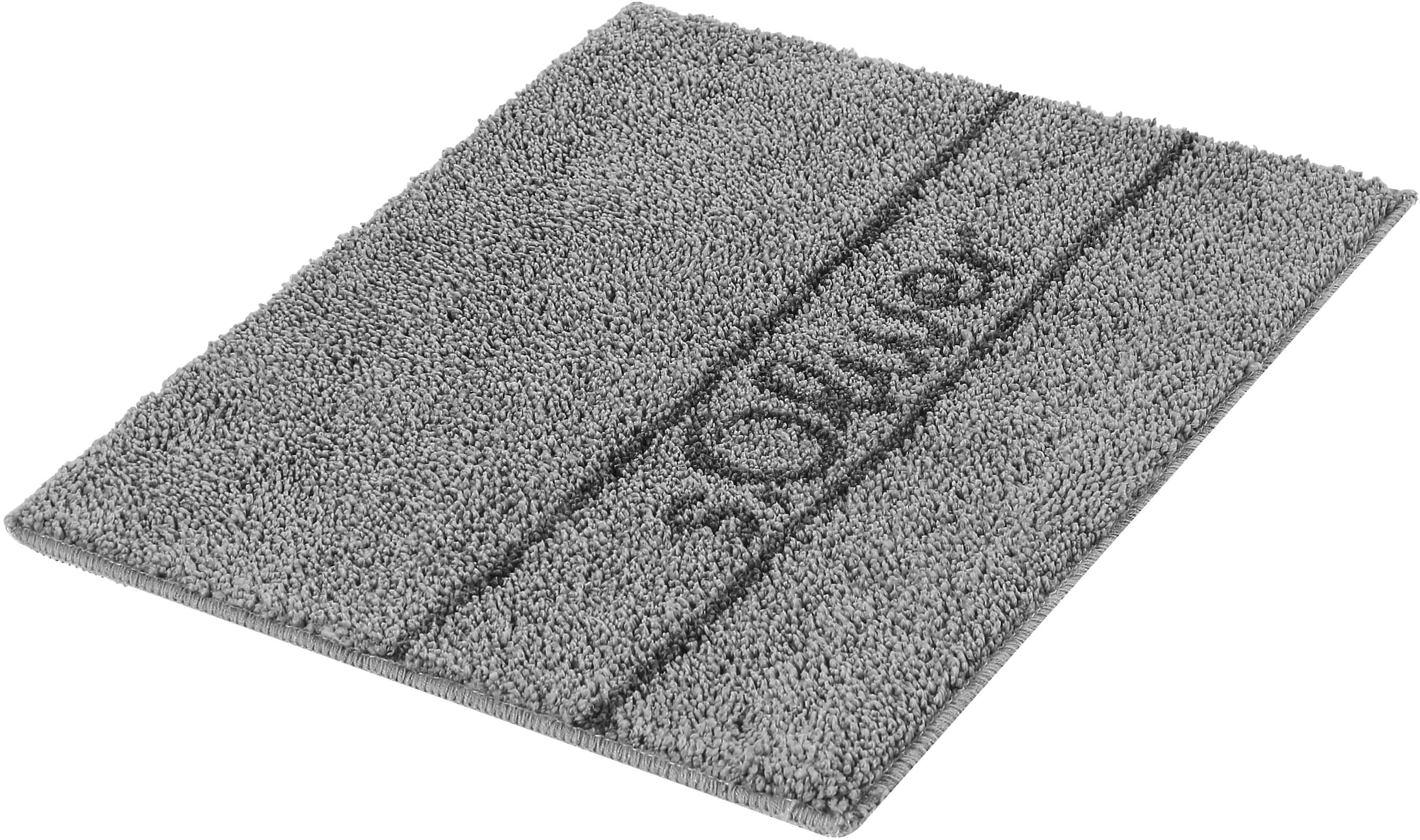 s.Oliver Badematte »Allie, Badvorleger, Badezimmer Teppich, Duschvorleger« Höhe 10 mm rutschhemmend beschichtet schnell trocknend | strapazierfähig Badteppich, weiche Haptik, unifarben mit s.Oliver Schriftzug