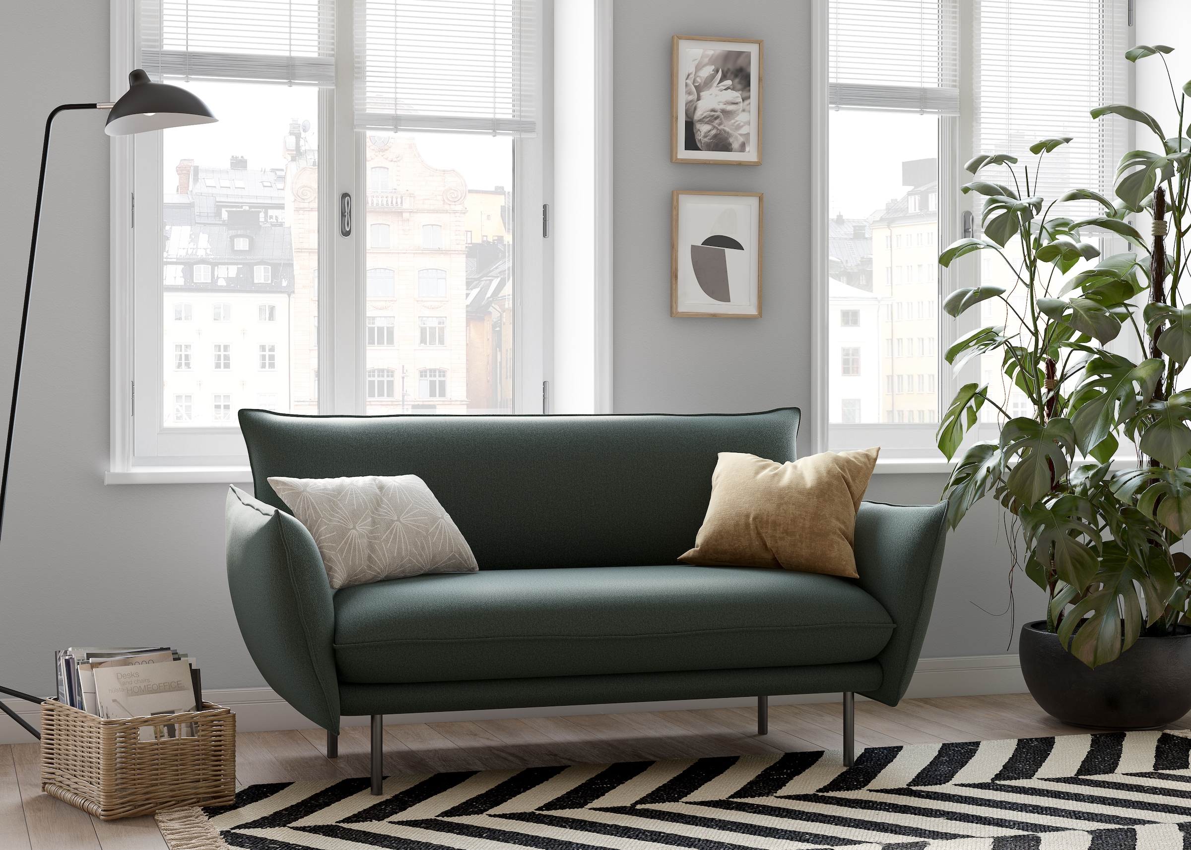 GOODproduct 2-places »Stine« Besonderes Design durch Kissenoptik und Keder, by Morten Georgsen