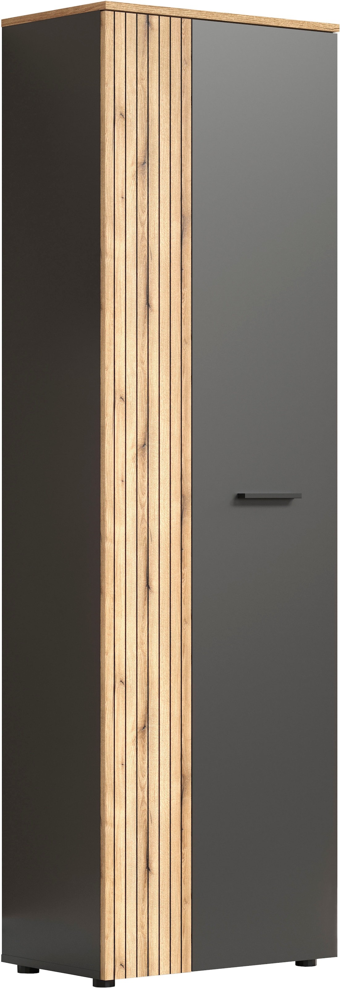 Image of Home affaire Garderobenschrank "Estepona" 1 Stk. tlg. Flurschrank mit 2 Türen & 1 Kleiderstange – (B/T/H) 60/36/195 cm
