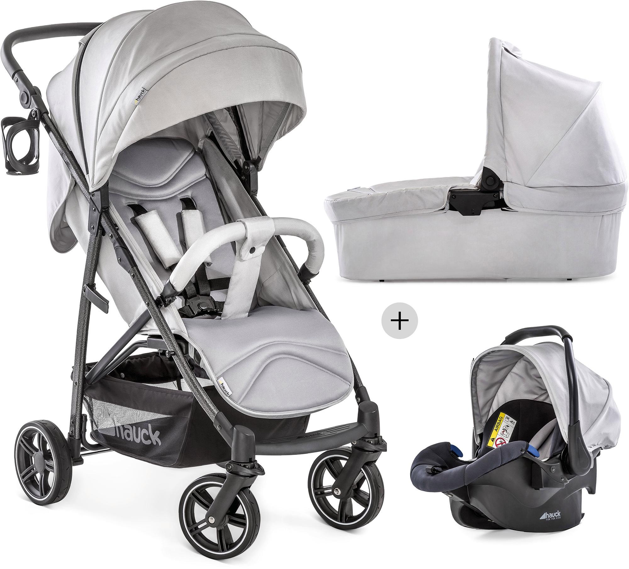 Image of Hauck Kombi-Kinderwagen »Rapid 4S Plus Trio Set Lunar/Stone«, 25 kg, mit Babyschale; Kinderwagen bei Ackermann Versand Schweiz