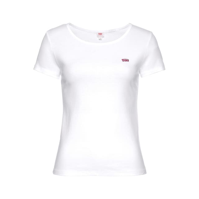 ♕ Levi\'s® T-Shirt »Mini-Logo«, (2 tlg., 2er-Pack), mit kleiner  Markenlogo-Stickerei auf der Brust versandkostenfrei bestellen
