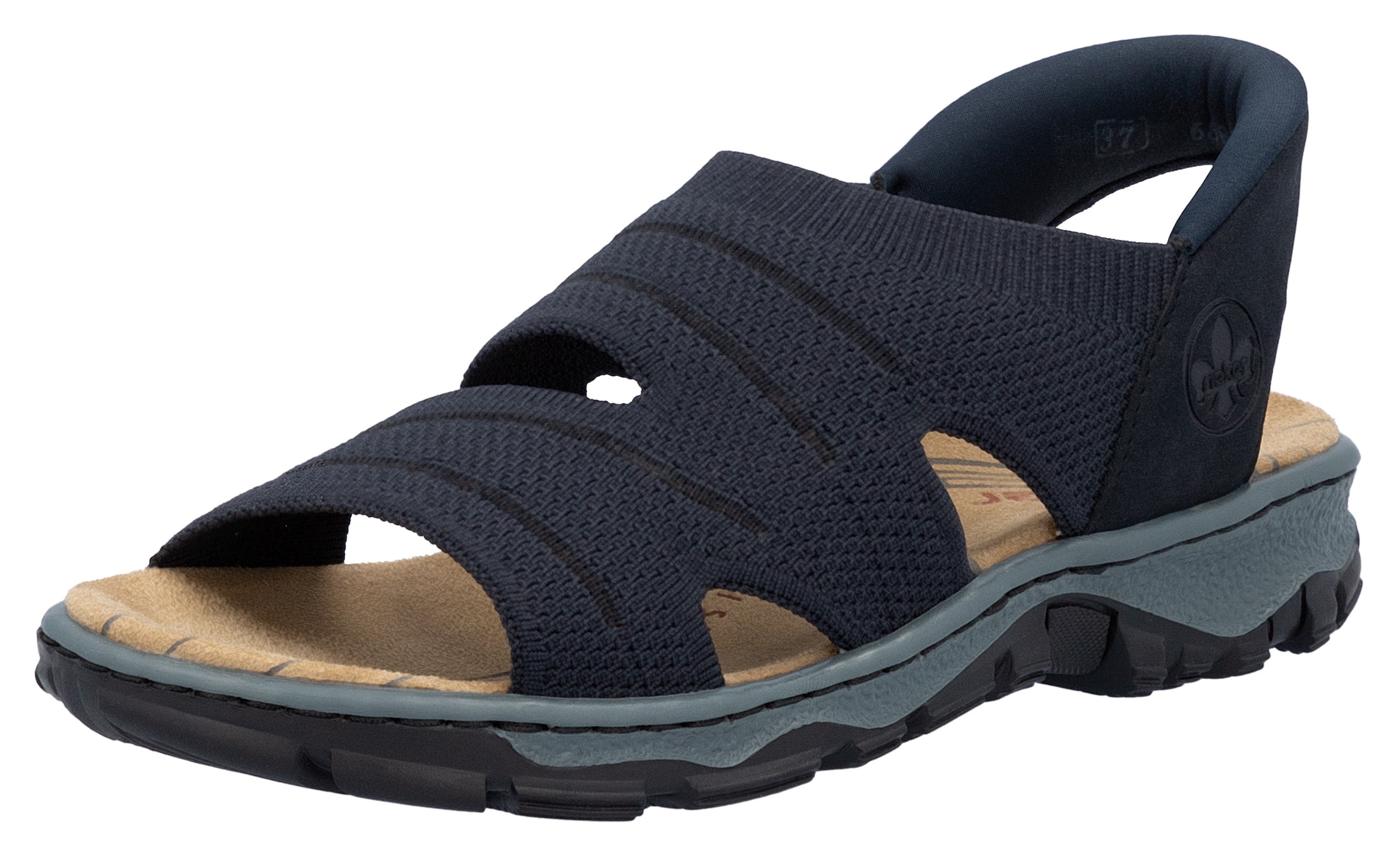 Image of Rieker Sandale Trekkingsandale, Outdoorsandale, Sommerschuh mit Elastik-Einschlupf