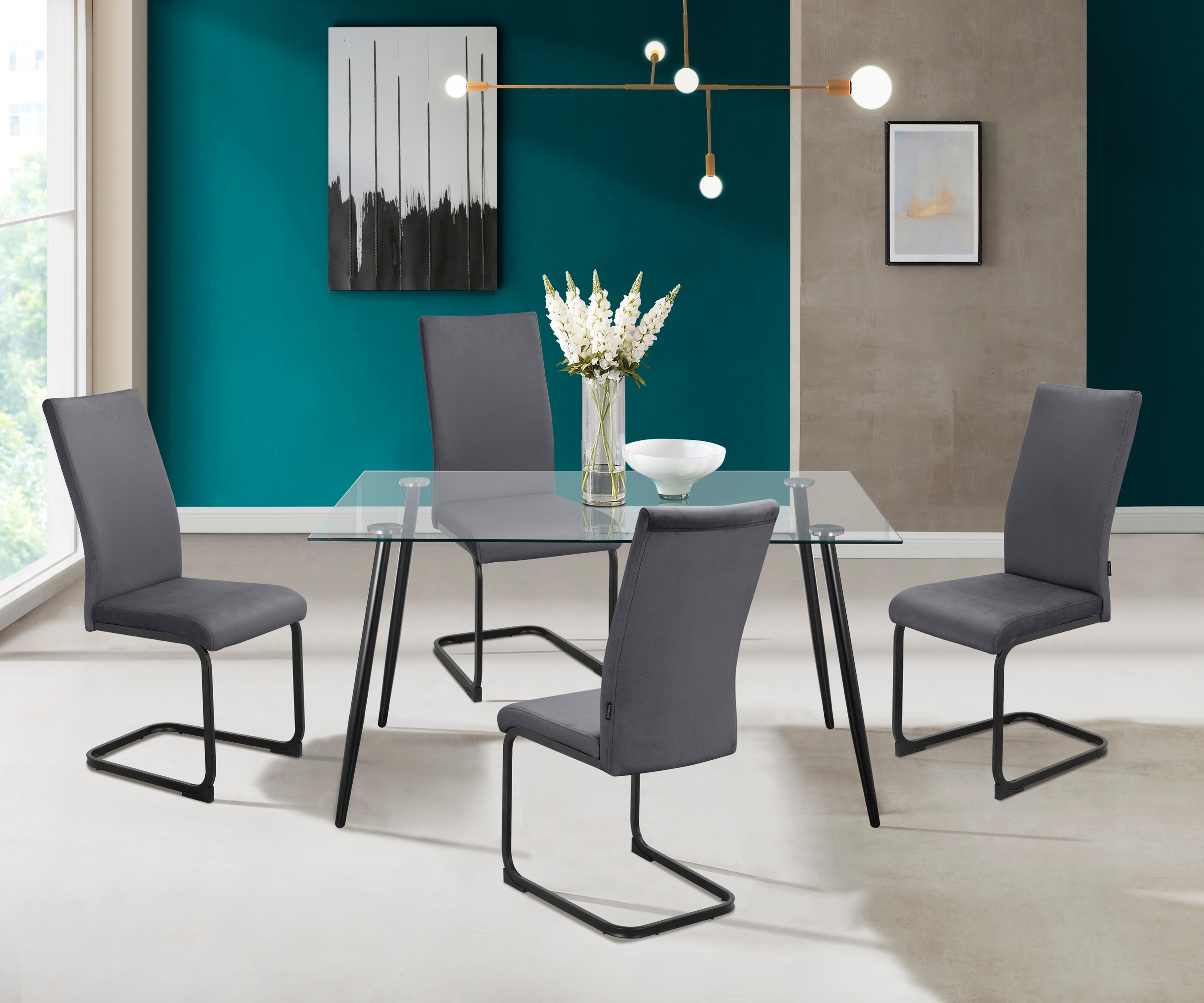 OTTO home Esszimmerstuhl "Darcel" () 4 Stk.Freischwinger