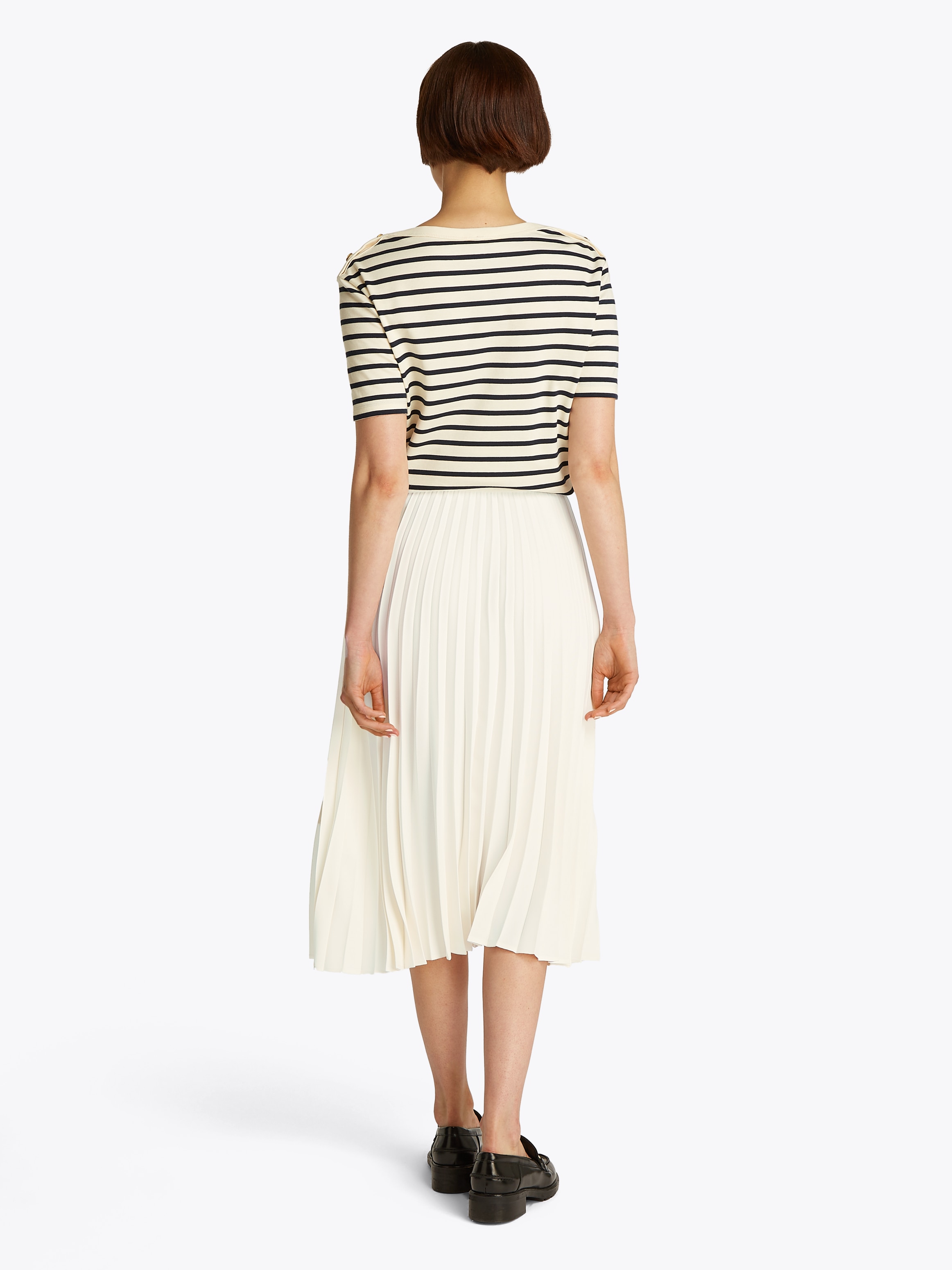 Tommy Hilfiger Plisseerock »FLUID PLEATED PULL ON MIDI SKIRT«, mit rundum Falten