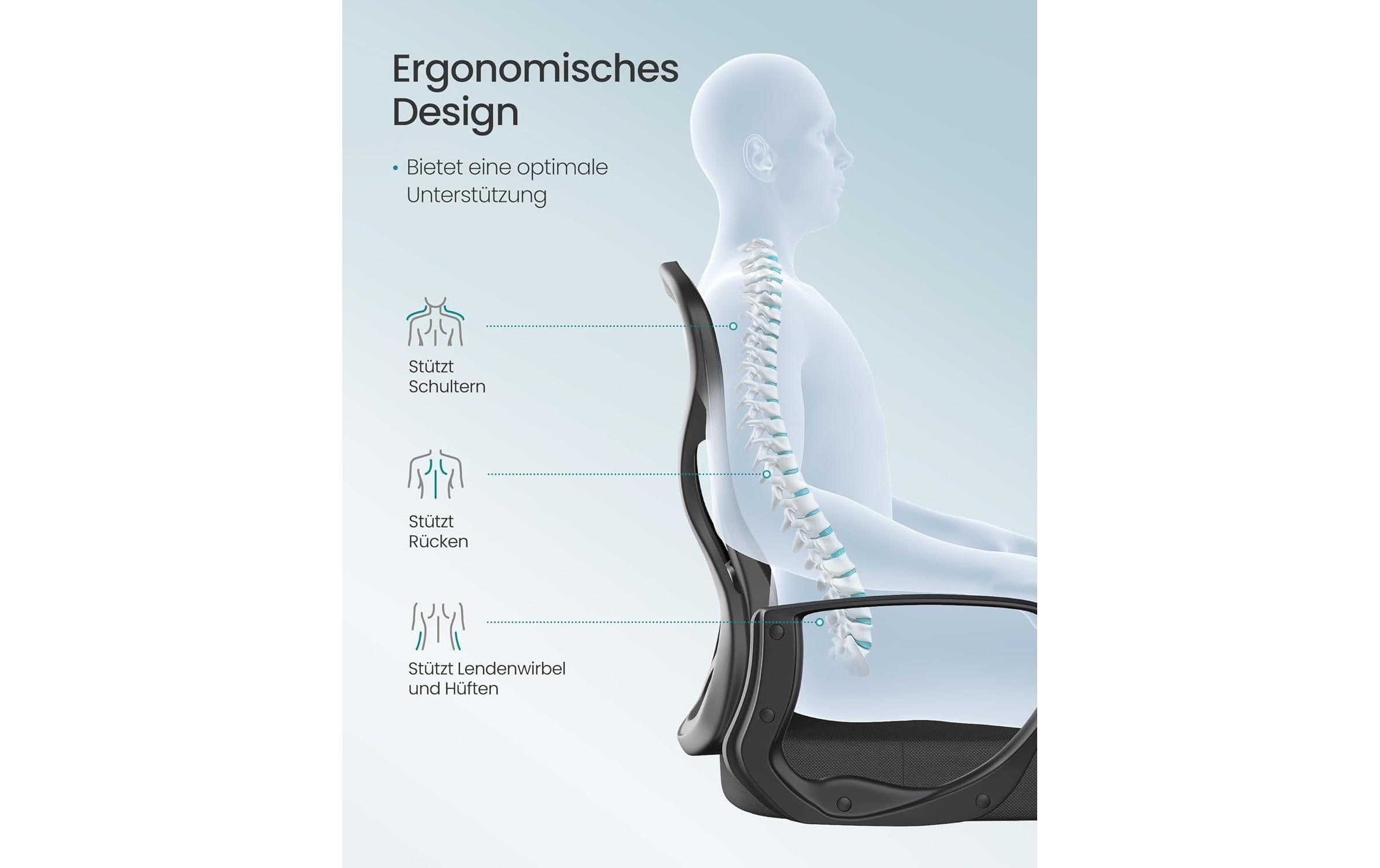 SONGMICS Bürostuhl »ergonomisch Netzgewebe« ()