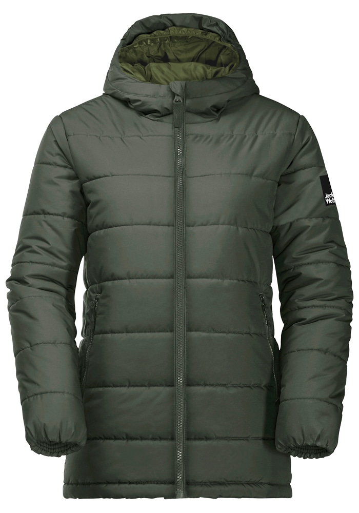 Jack Wolfskin Winterjacke »SPIRIT INS LONG JACKET Y«, mit Kapuze