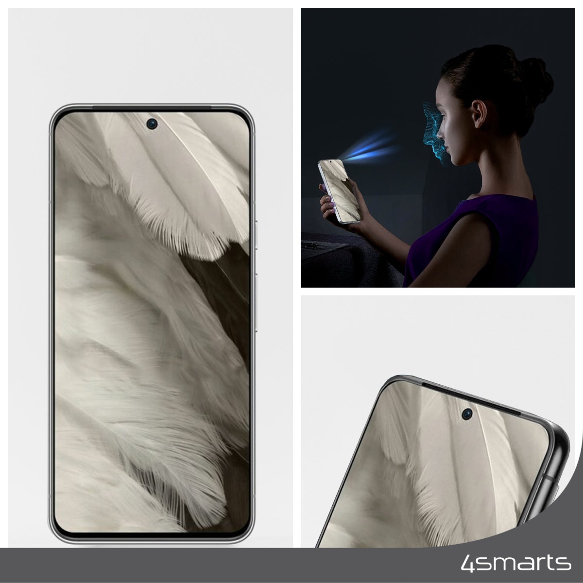 4smarts Displayschutzglas »Second Glass«, für Samsung Galaxy A36-Samsung Galaxy A56-Samsung Galaxy S24FE, Displayschutzfolie, Schutzfolie, Bildschirmschutz, kratz- & stossfest