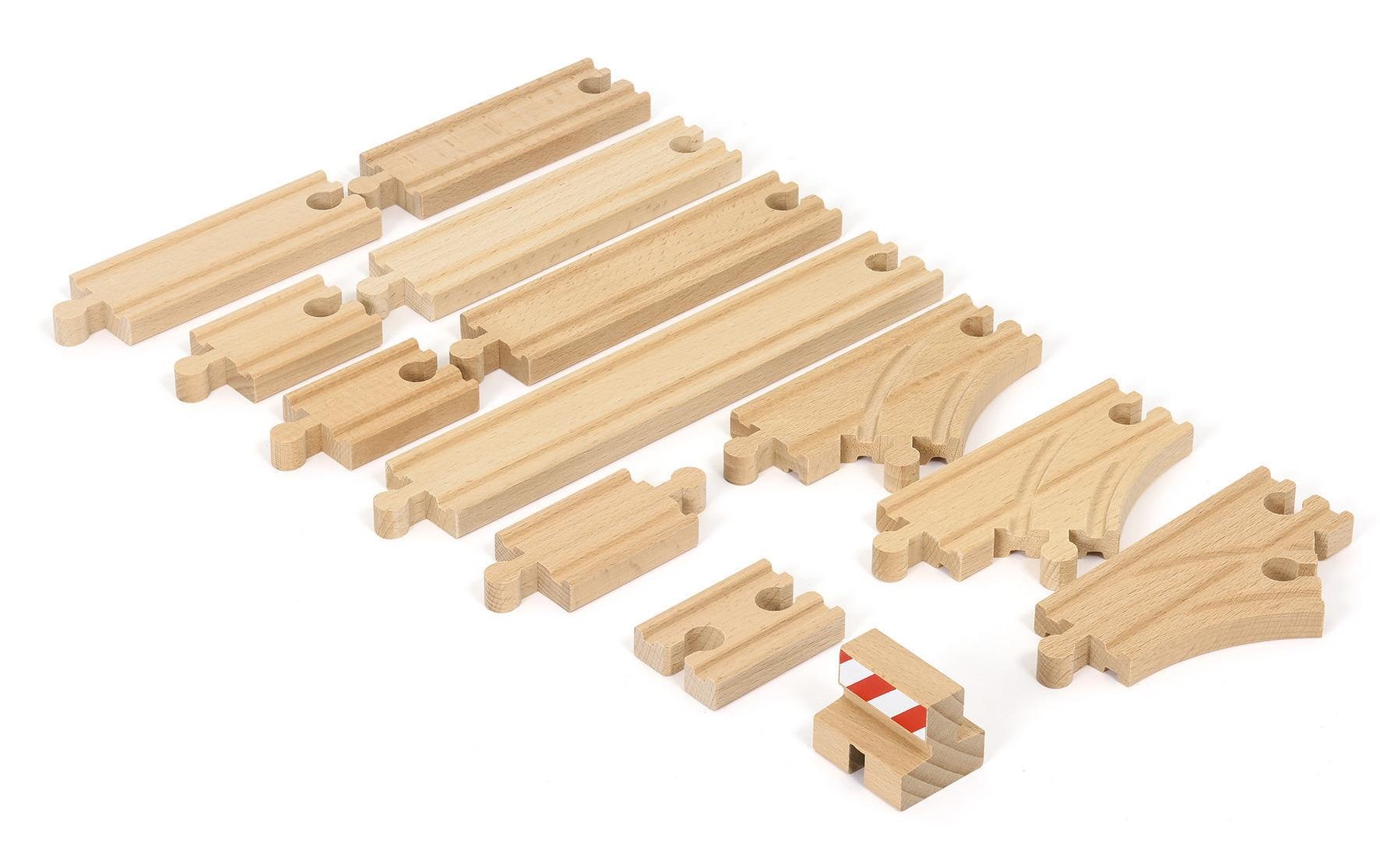 Image of BRIO® Spielzeugeisenbahn-Schiene »Ergänzungsset Holzschienensystem, BRIO® WORLD Schienen Starter Pack B« bei Ackermann Versand Schweiz